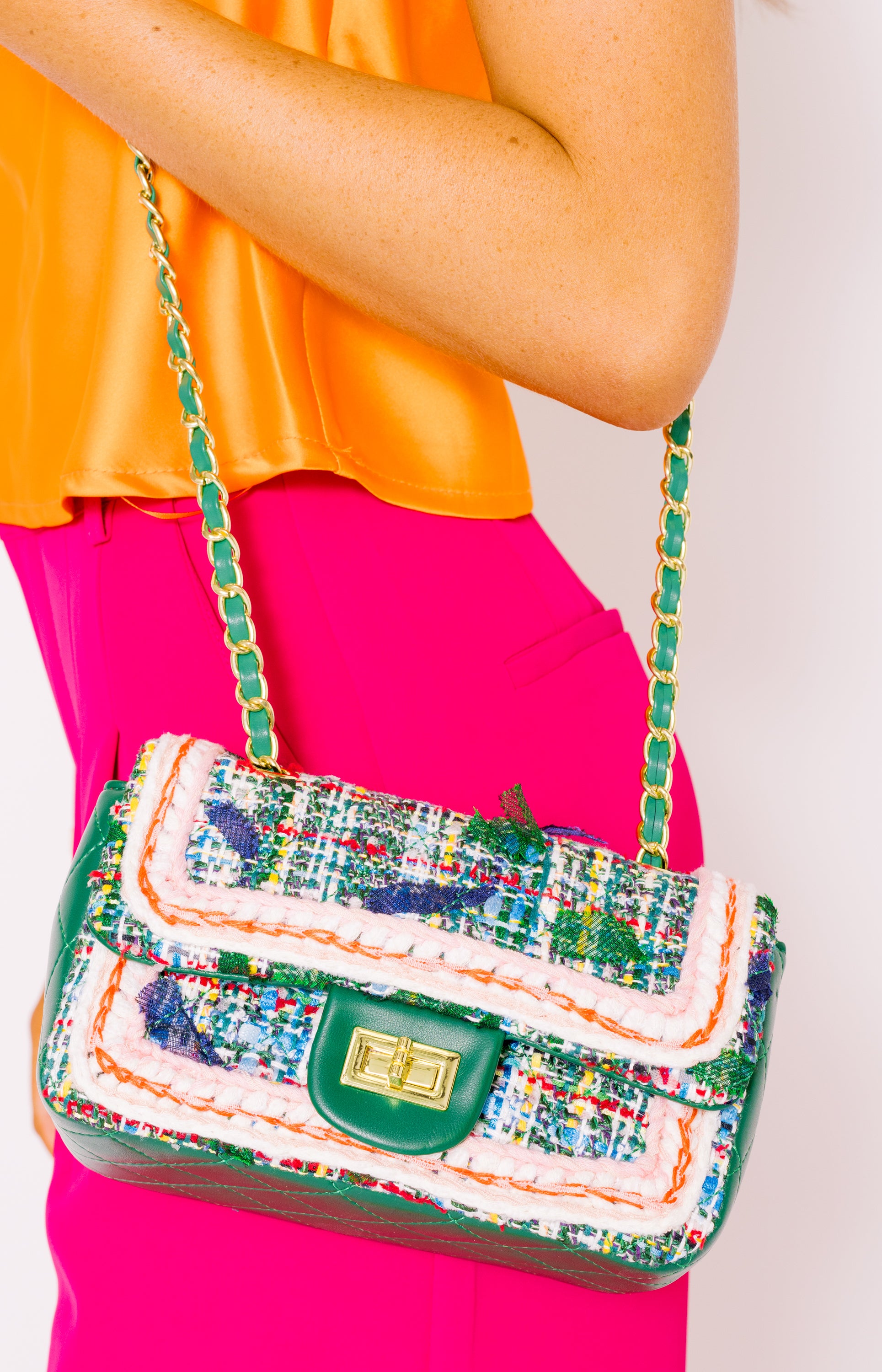 Tweed Bag, GREEN