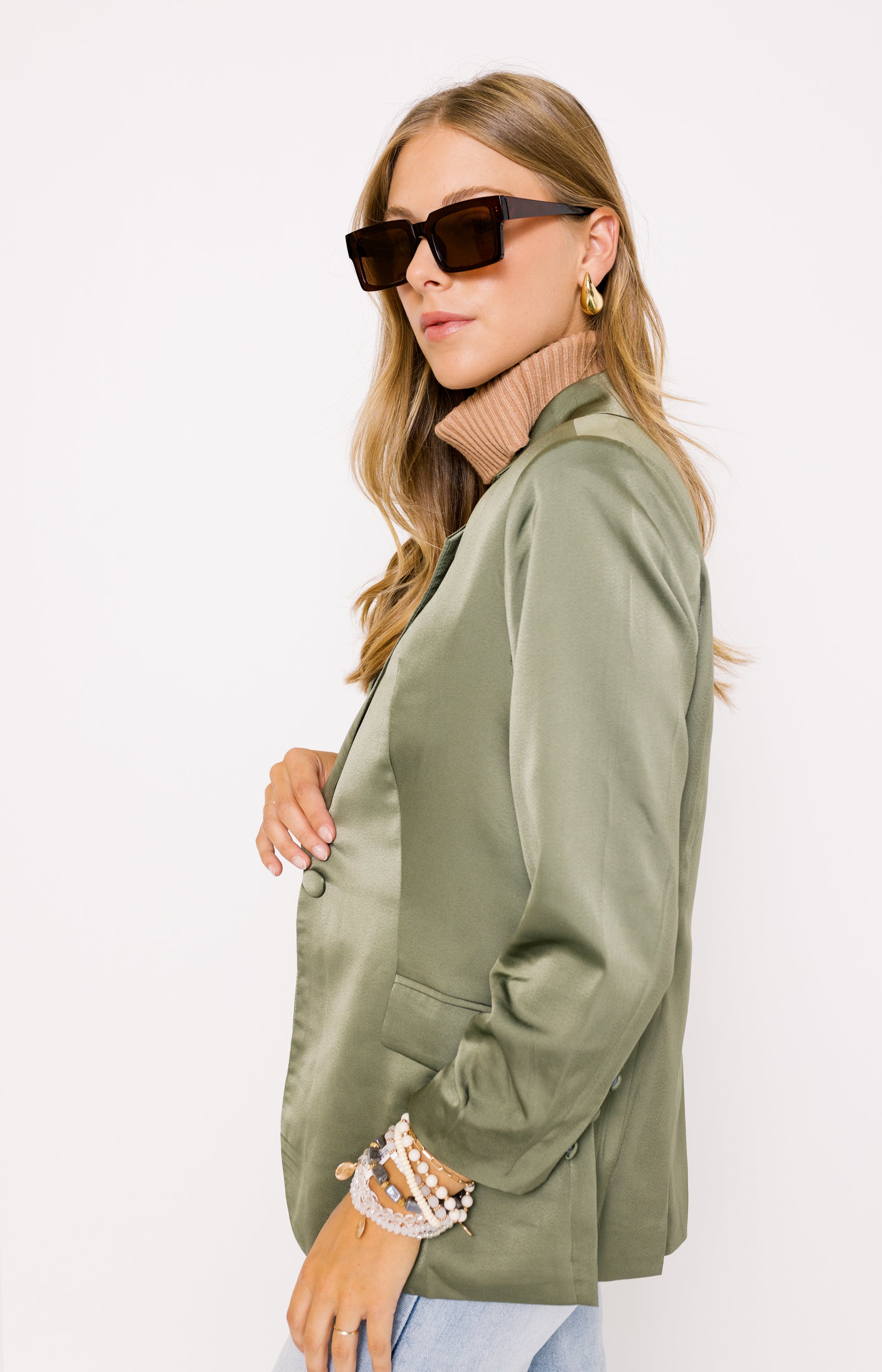 Shiloh Blazer, OLIVE
