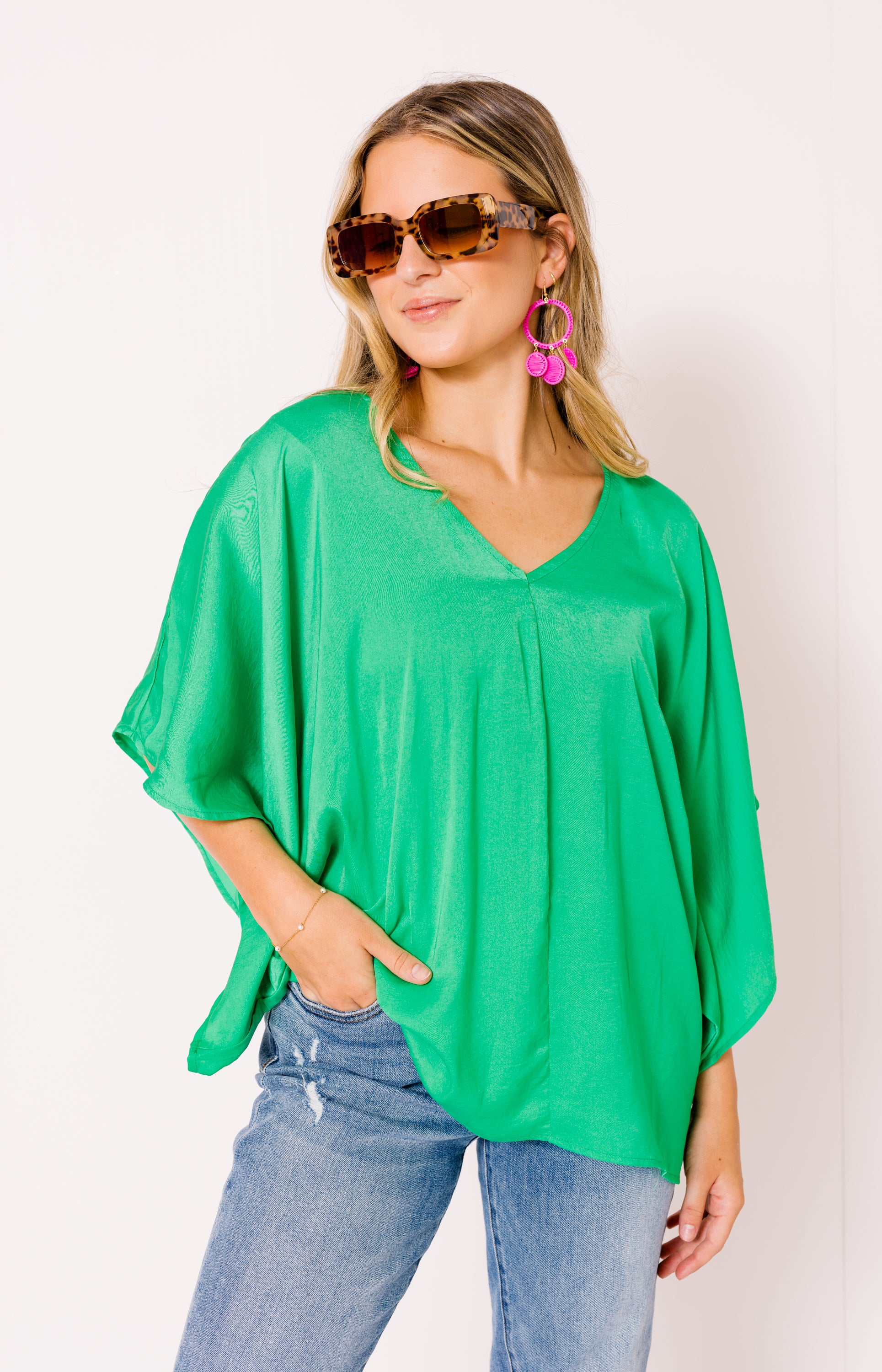 Weekend Getaway Top, GREEN