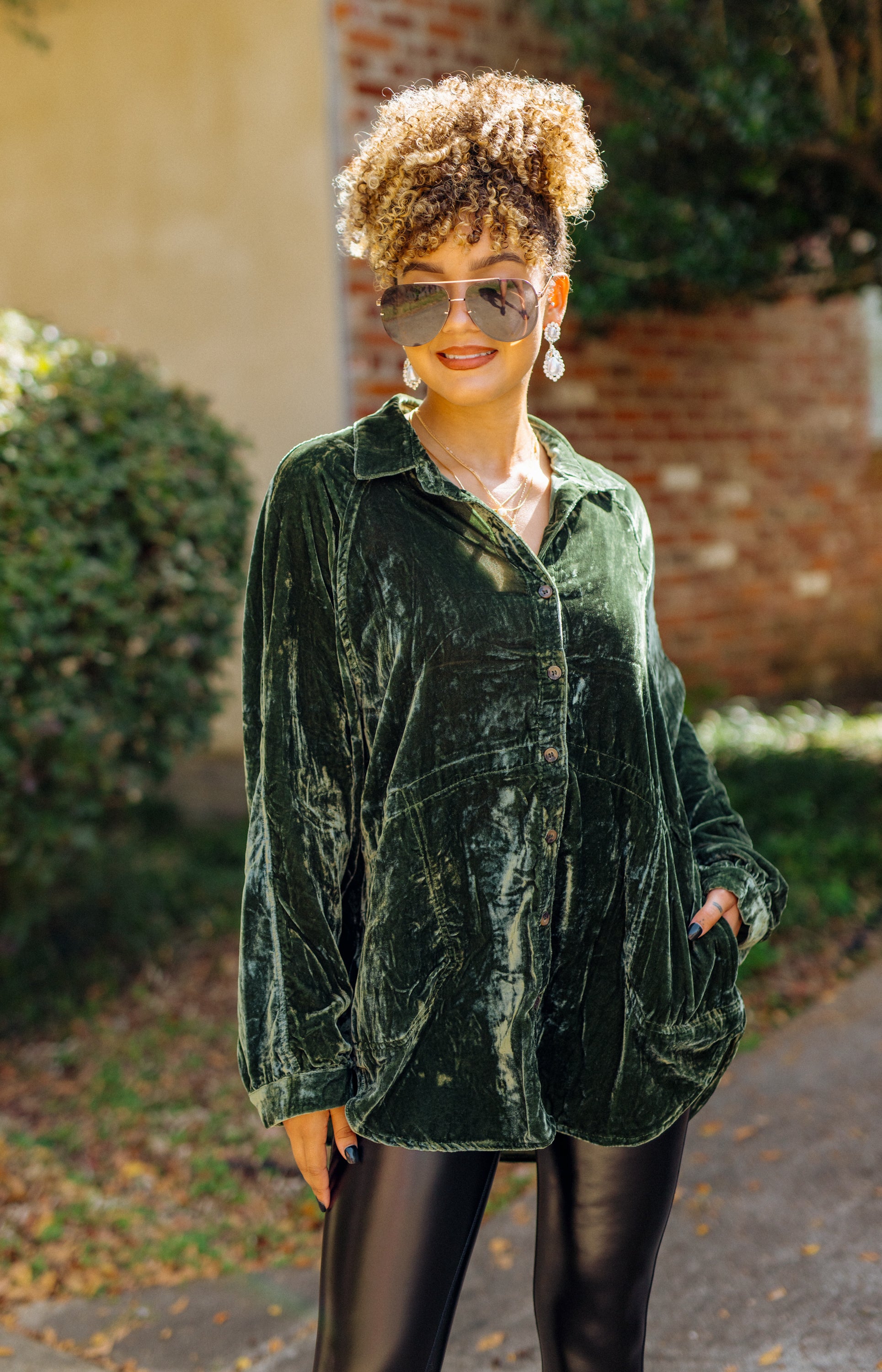 Velvet Dream Top, OLIVE