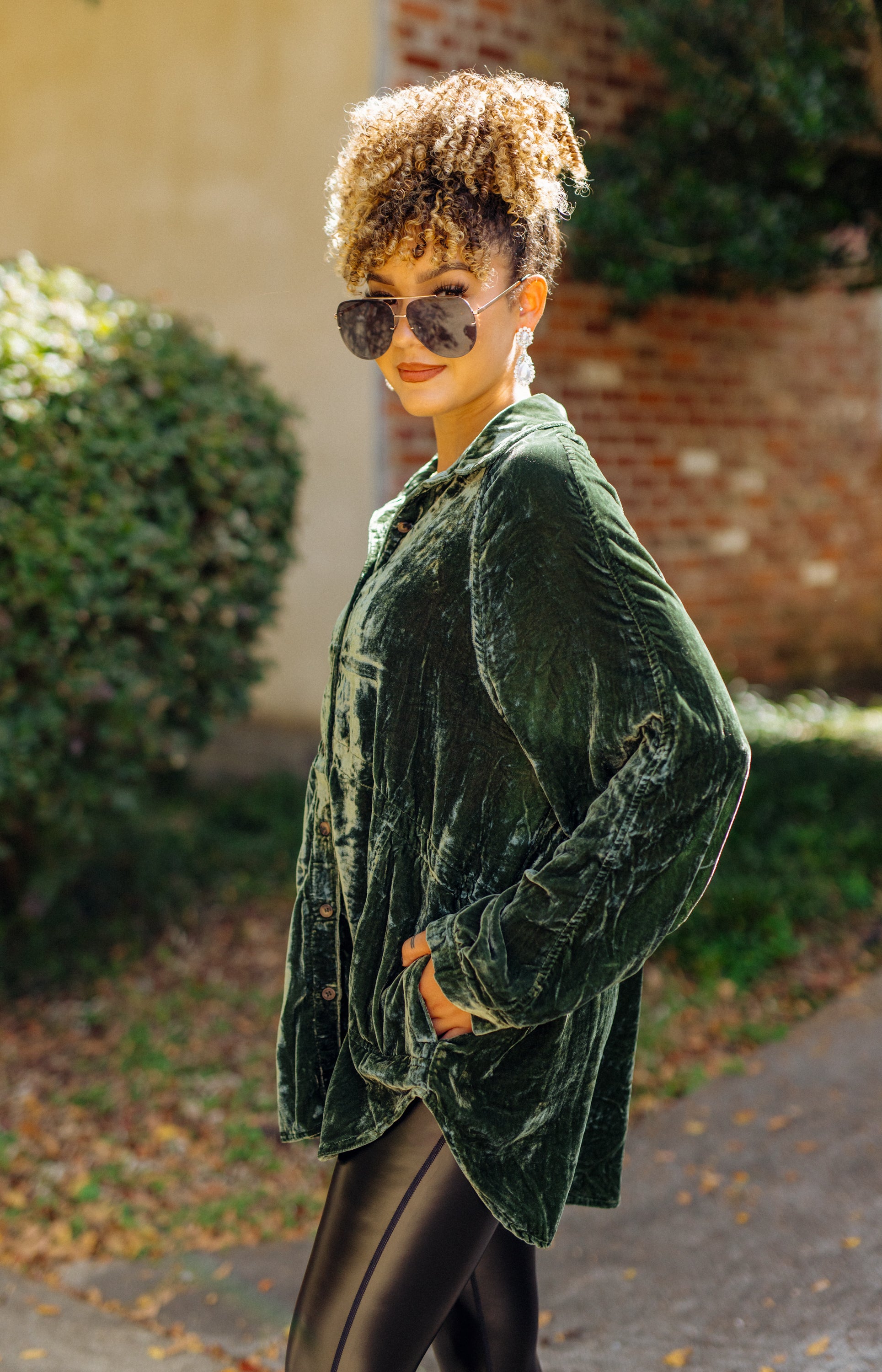 Velvet Dream Top, OLIVE