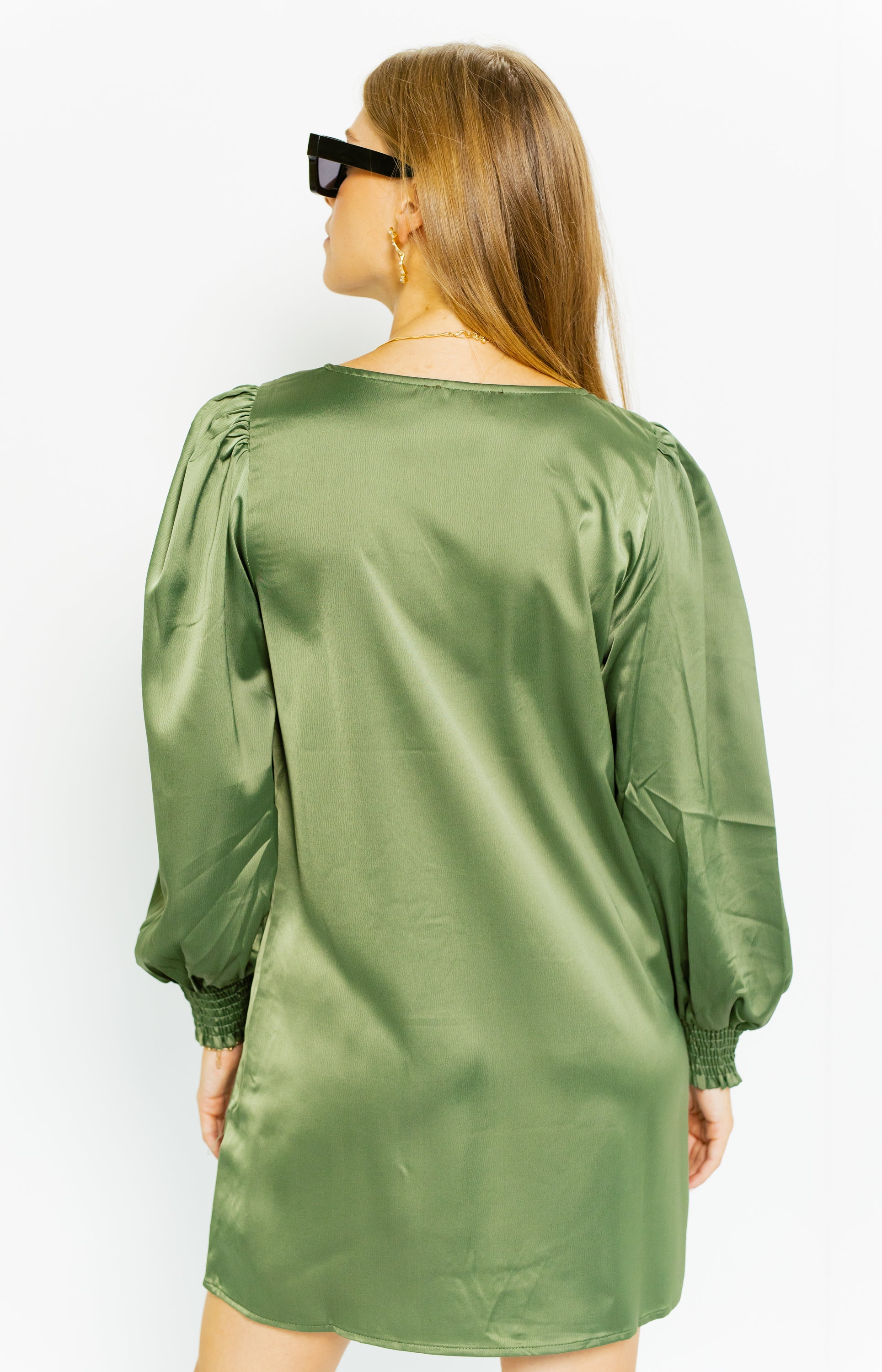 Set the Tone Mini Dress, OLIVE