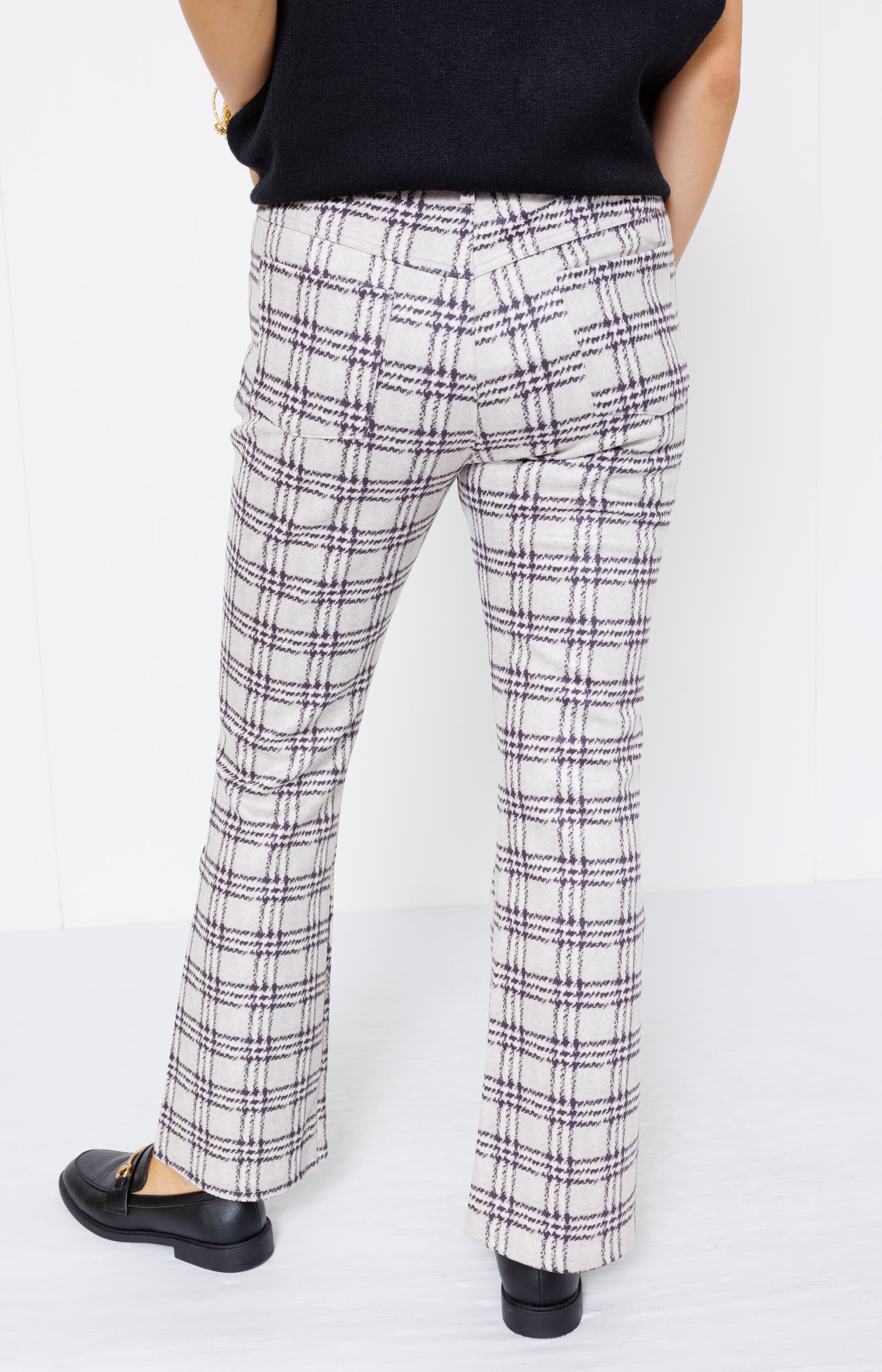 Plaid Perfection Pants, GREY