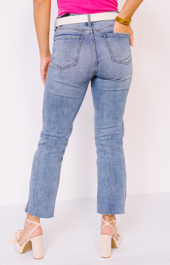 KUT: Kelsey High Rise Ankle Flare, ACCLIMATED