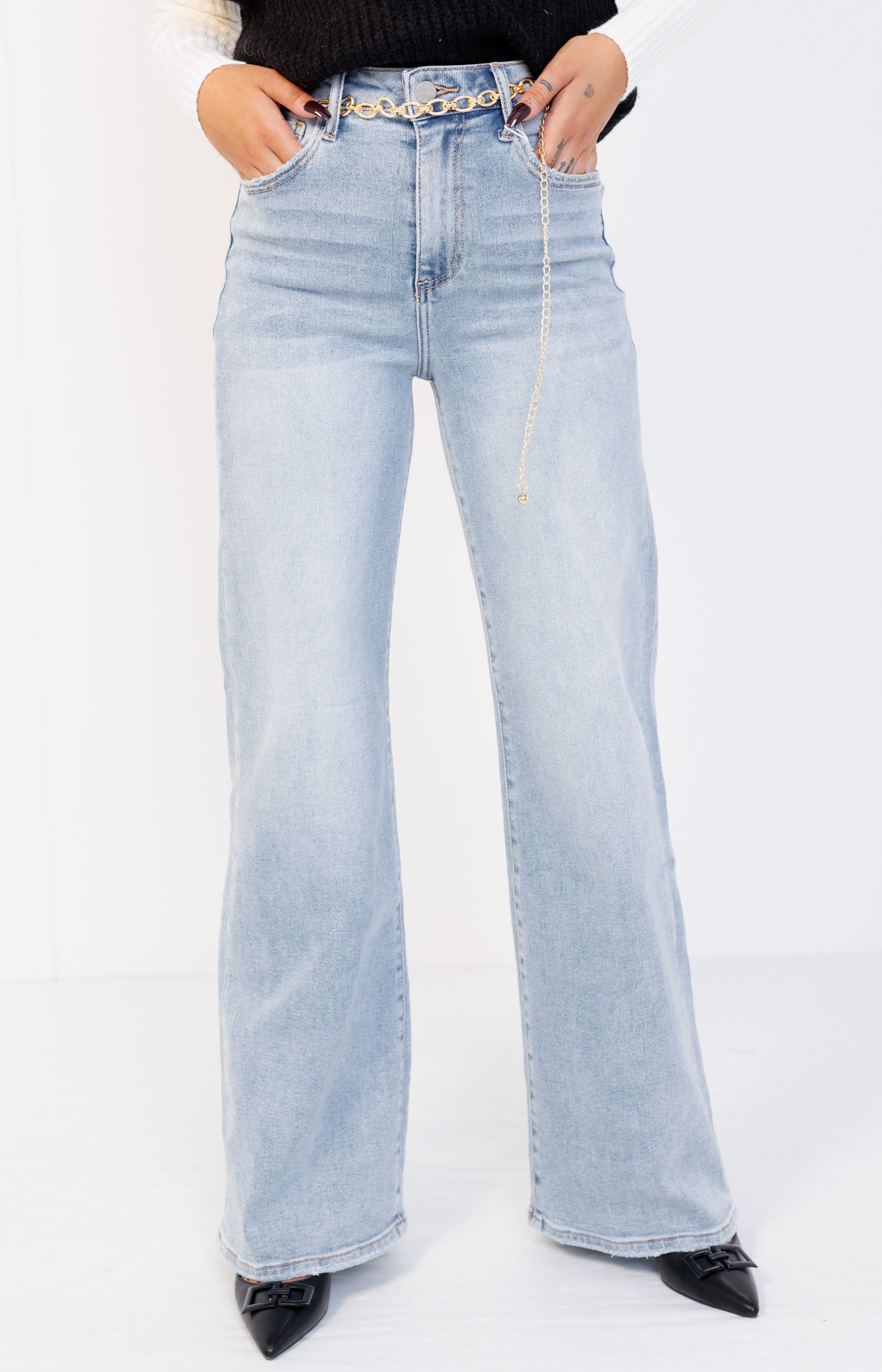 RISEN: Darla Denim Jeans, LIGHT