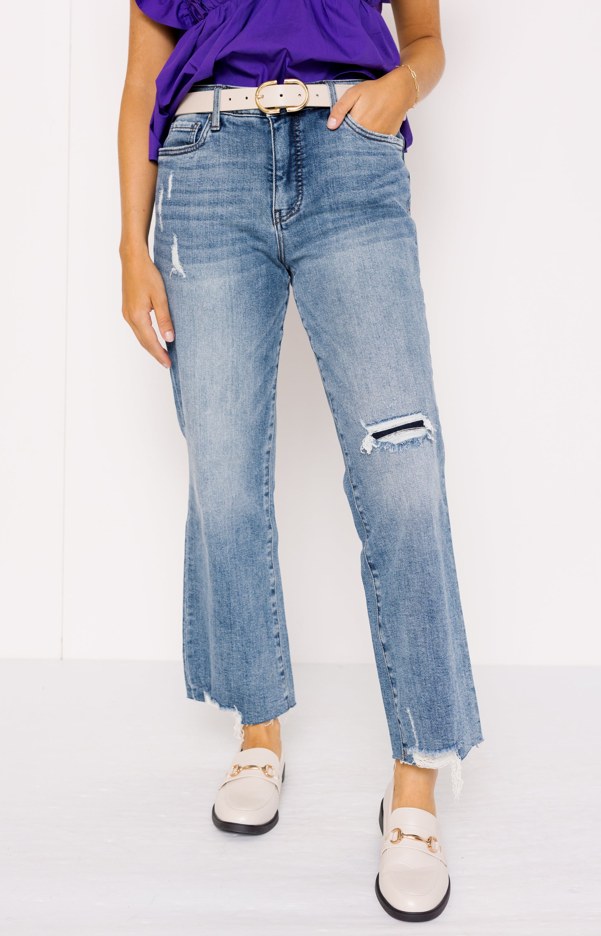 KUT: Kelsey High Rise Ankle Flare, ACCLIMATED