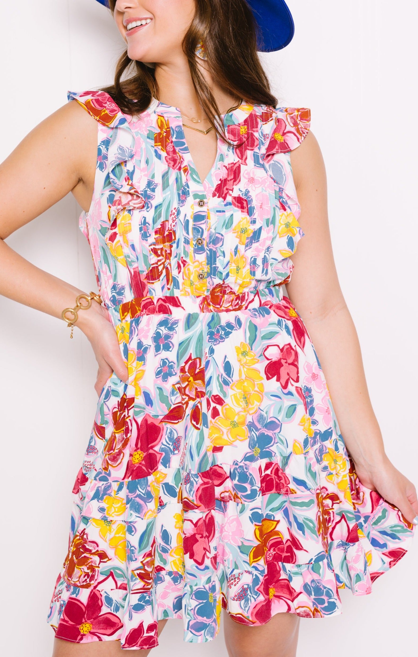 THML: Roxanne Dress, CREAM