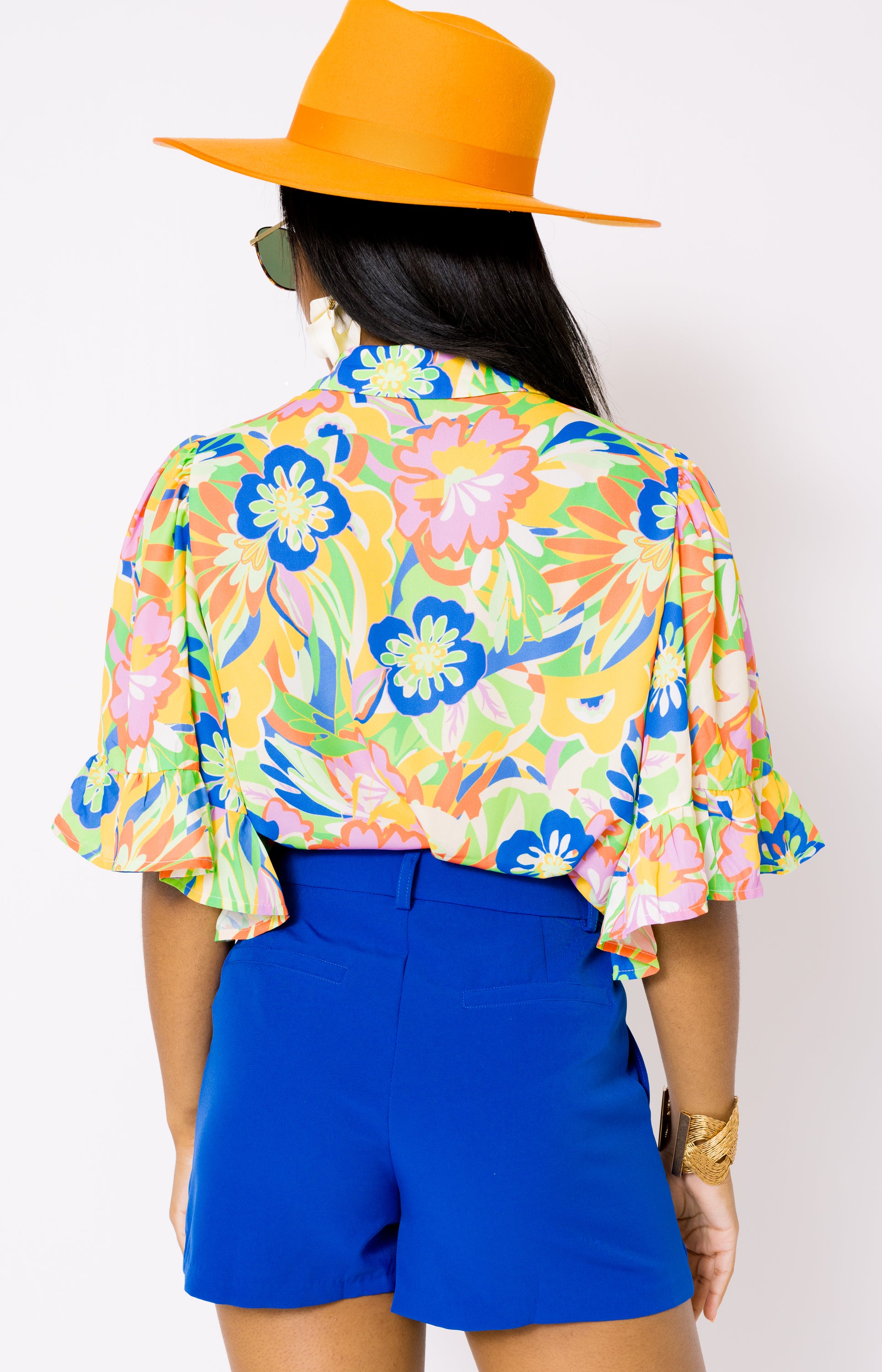 Take Me On Vacay Top, GREEN BLUE
