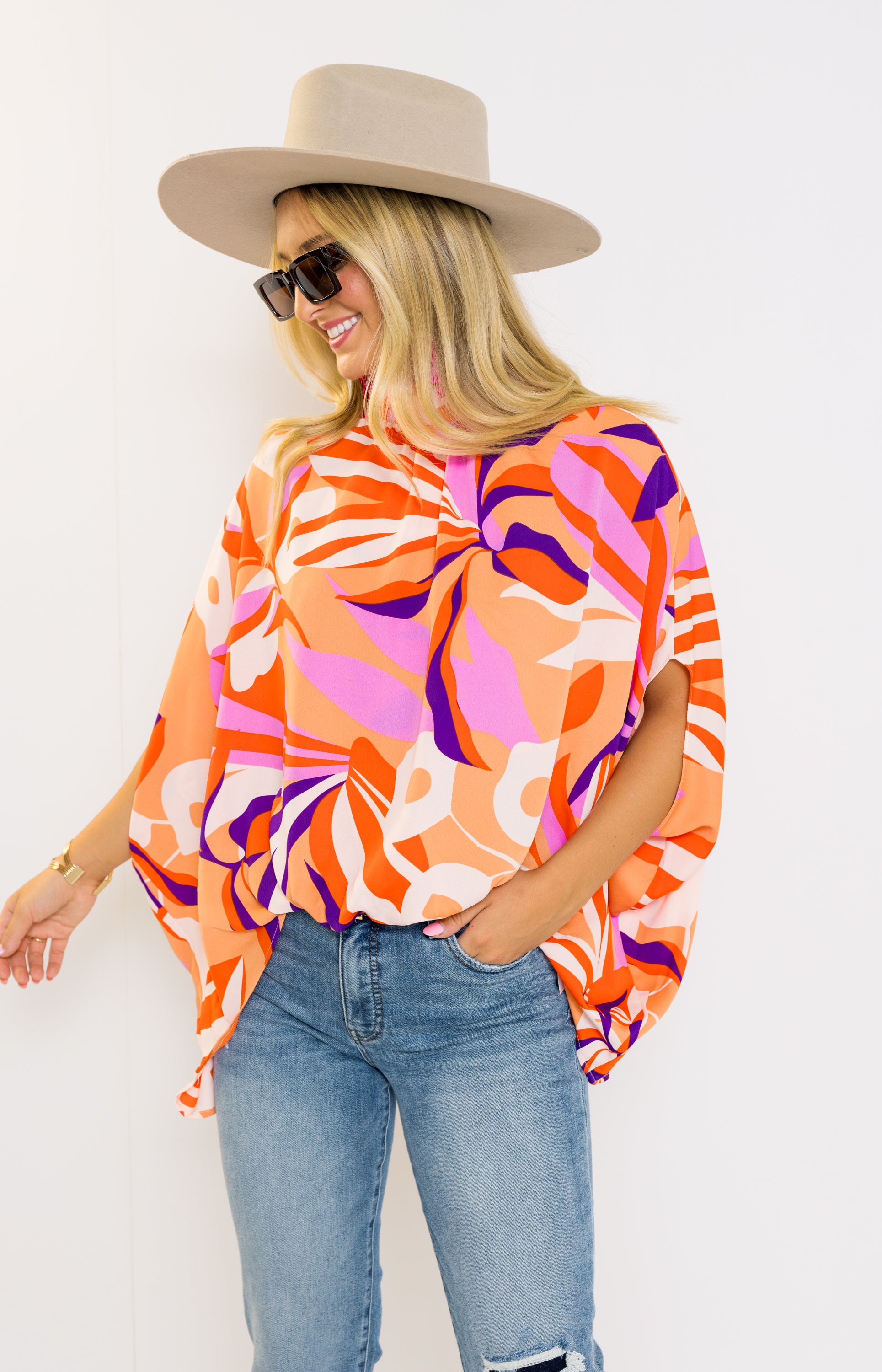 Brittan Blouse, ORANGE