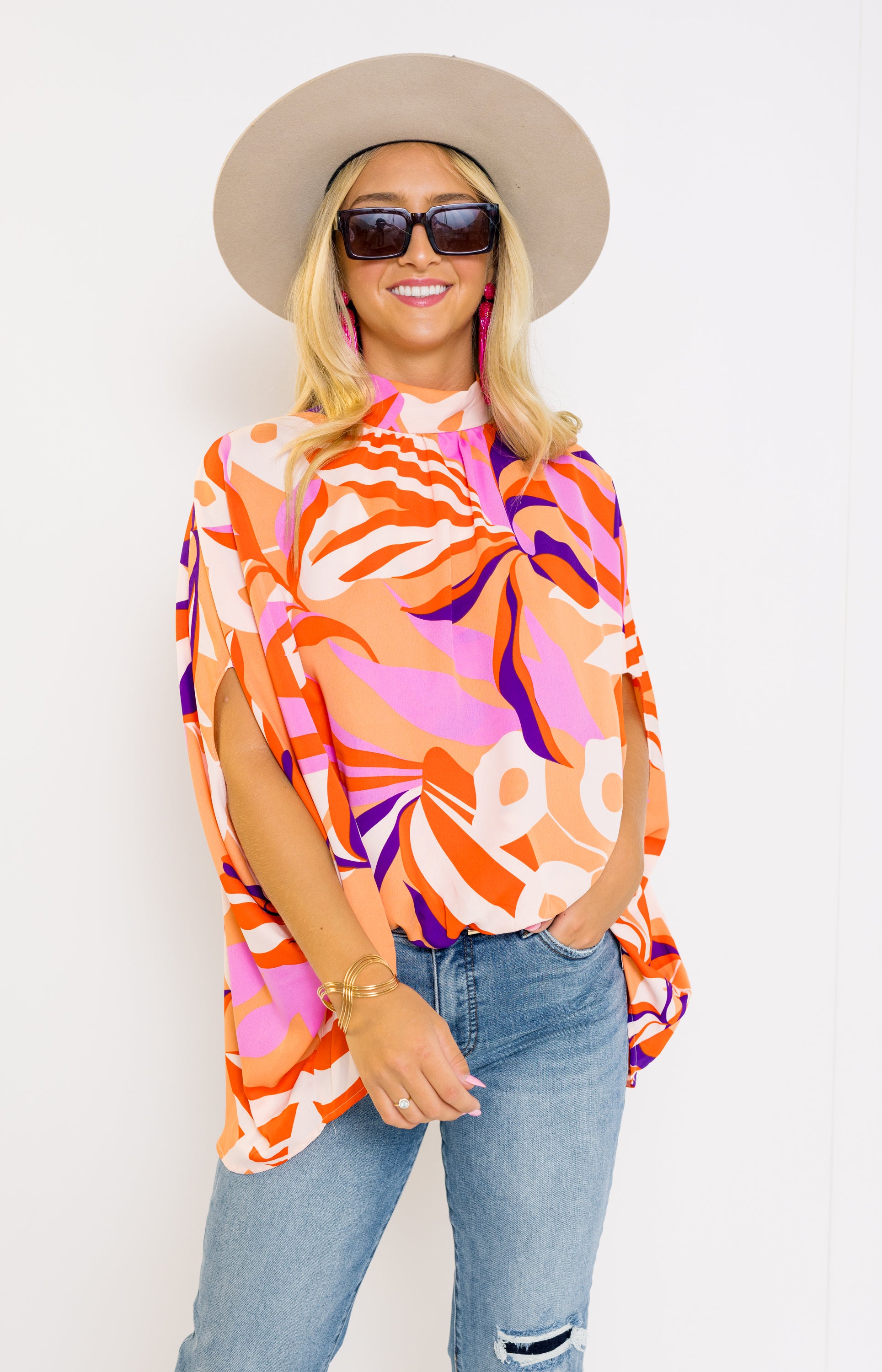 Brittan Blouse, ORANGE