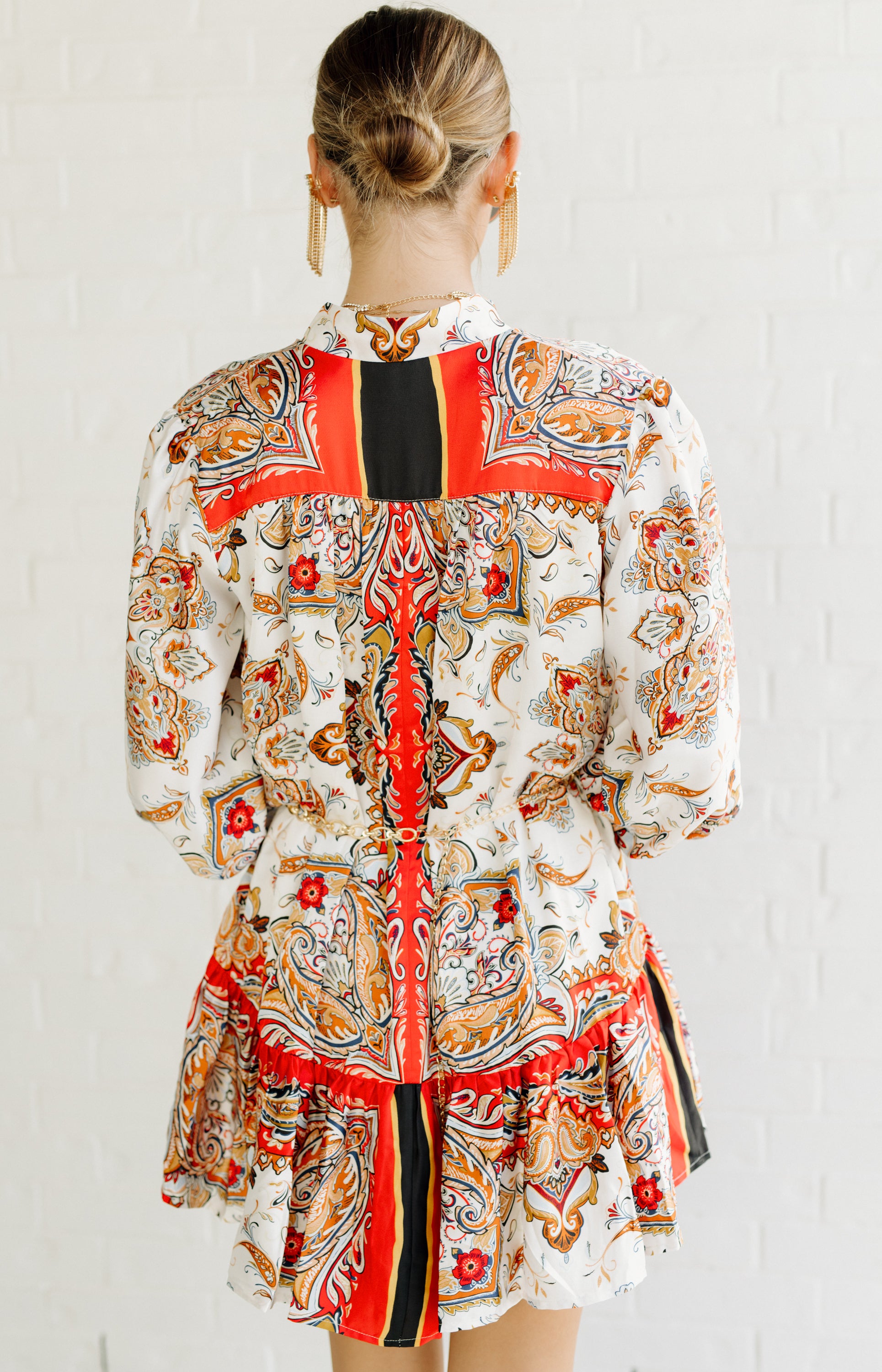 Versaille Dress, CREAM/CORAL