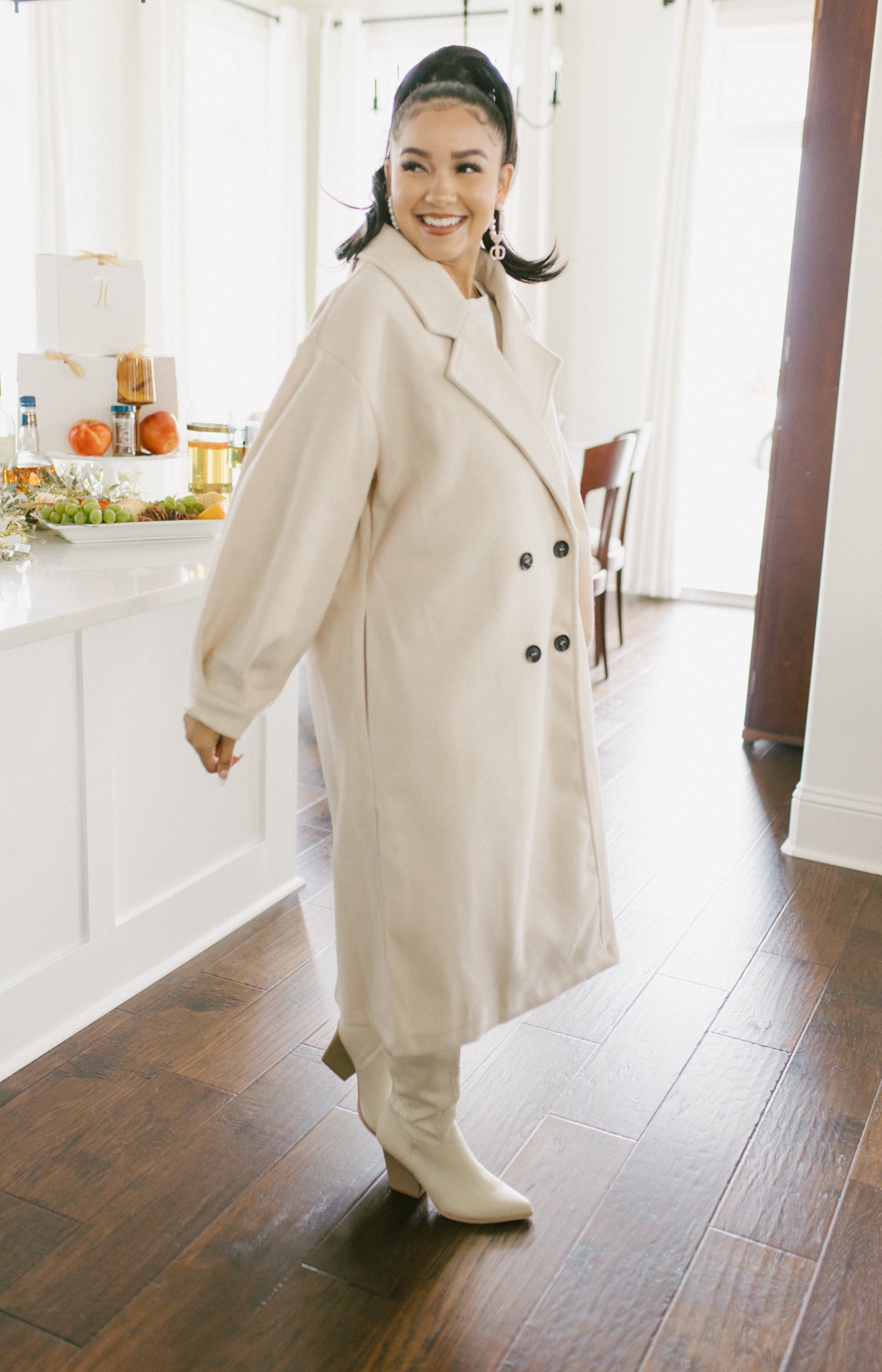 The Boujie Belle Coat, CREAM