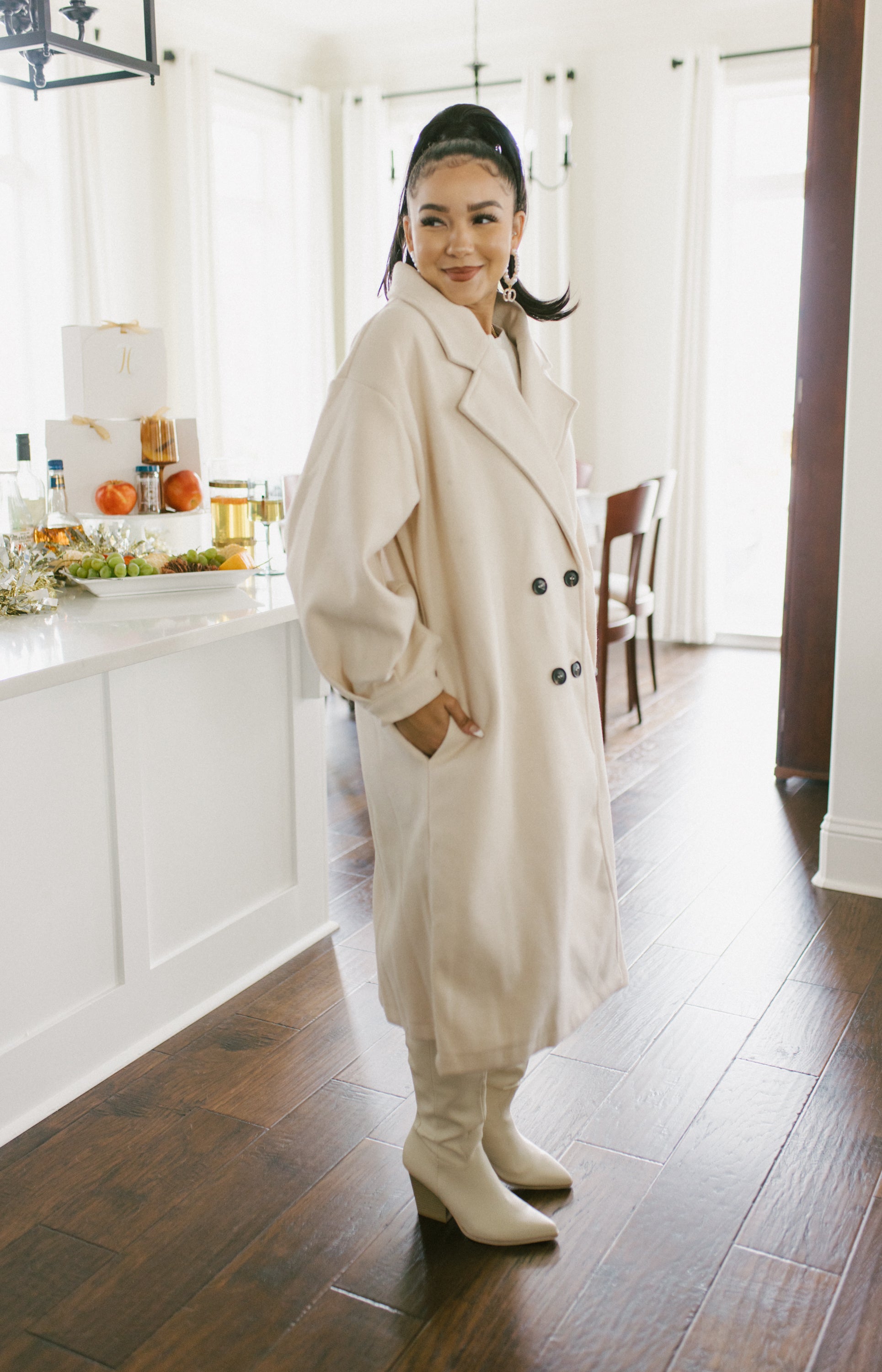 The Boujie Belle Coat, CREAM