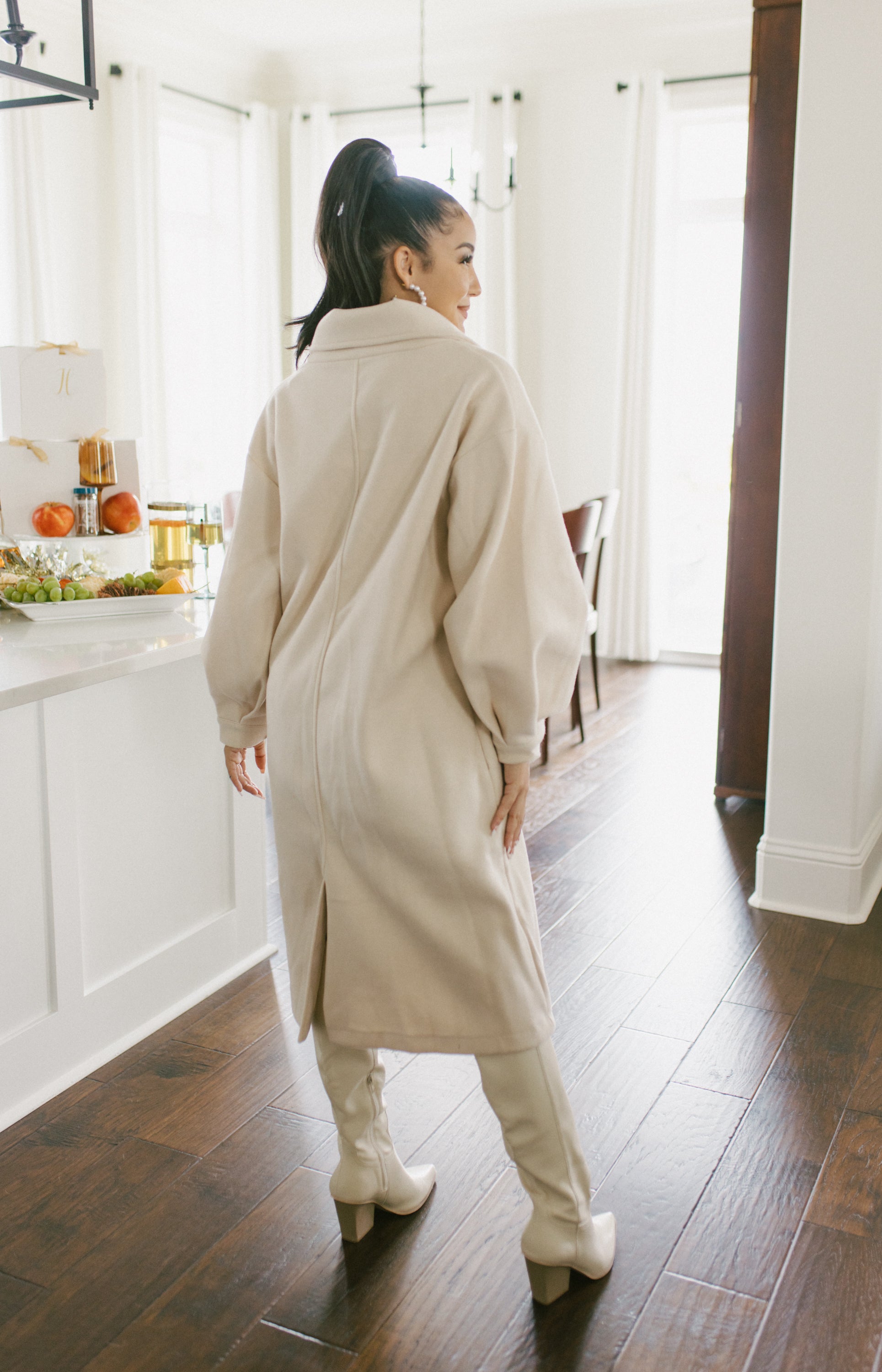 The Boujie Belle Coat, CREAM