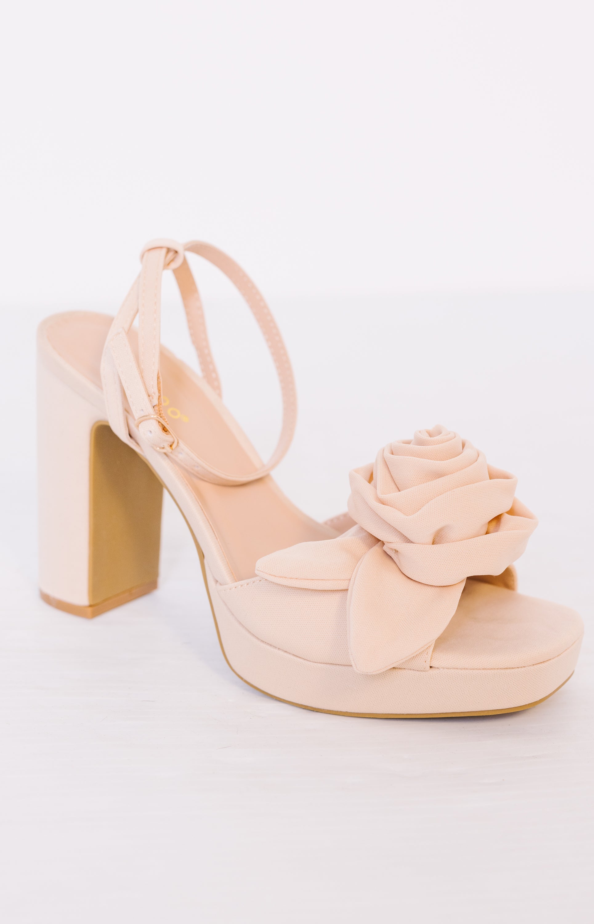 Rose Platform Heel, NUDE