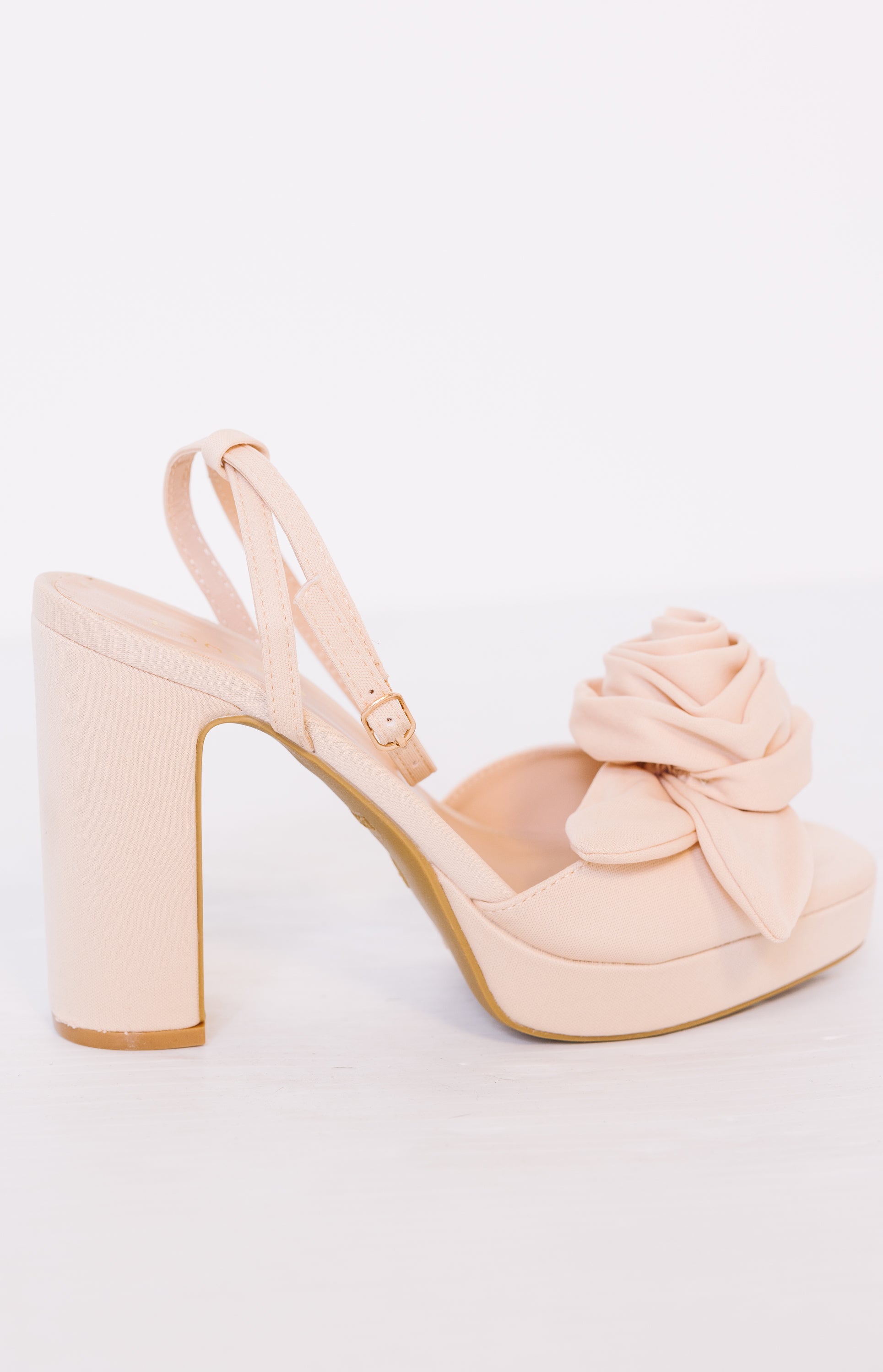 Rose Platform Heel, NUDE