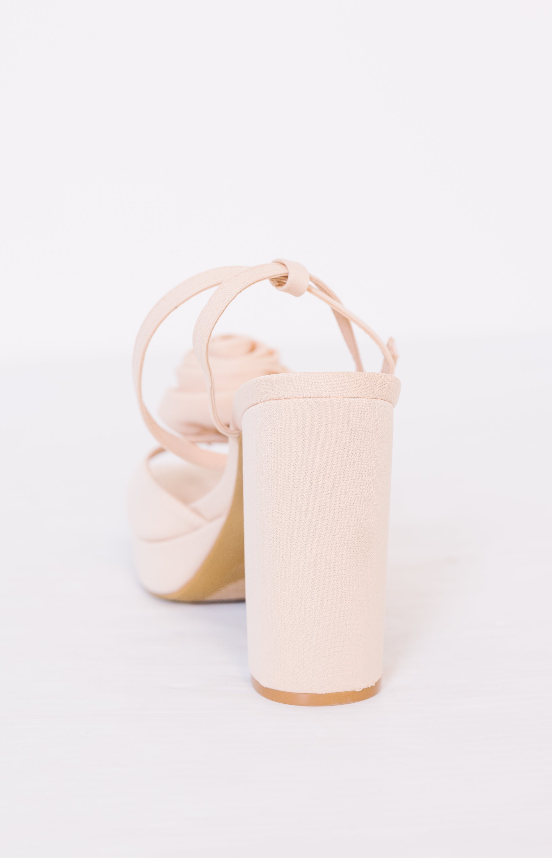 Rose Platform Heel, NUDE