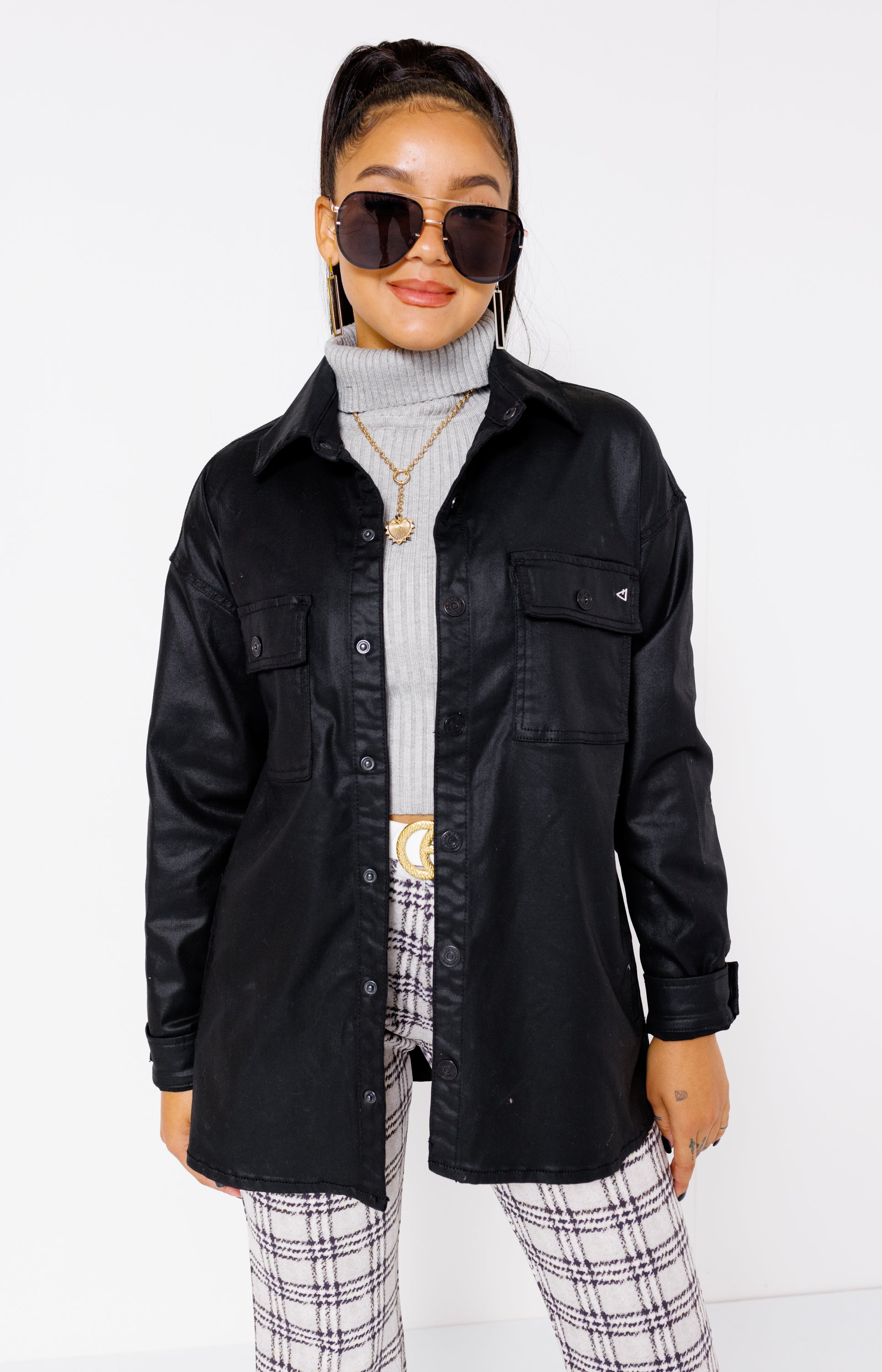 Leatherette Shirt