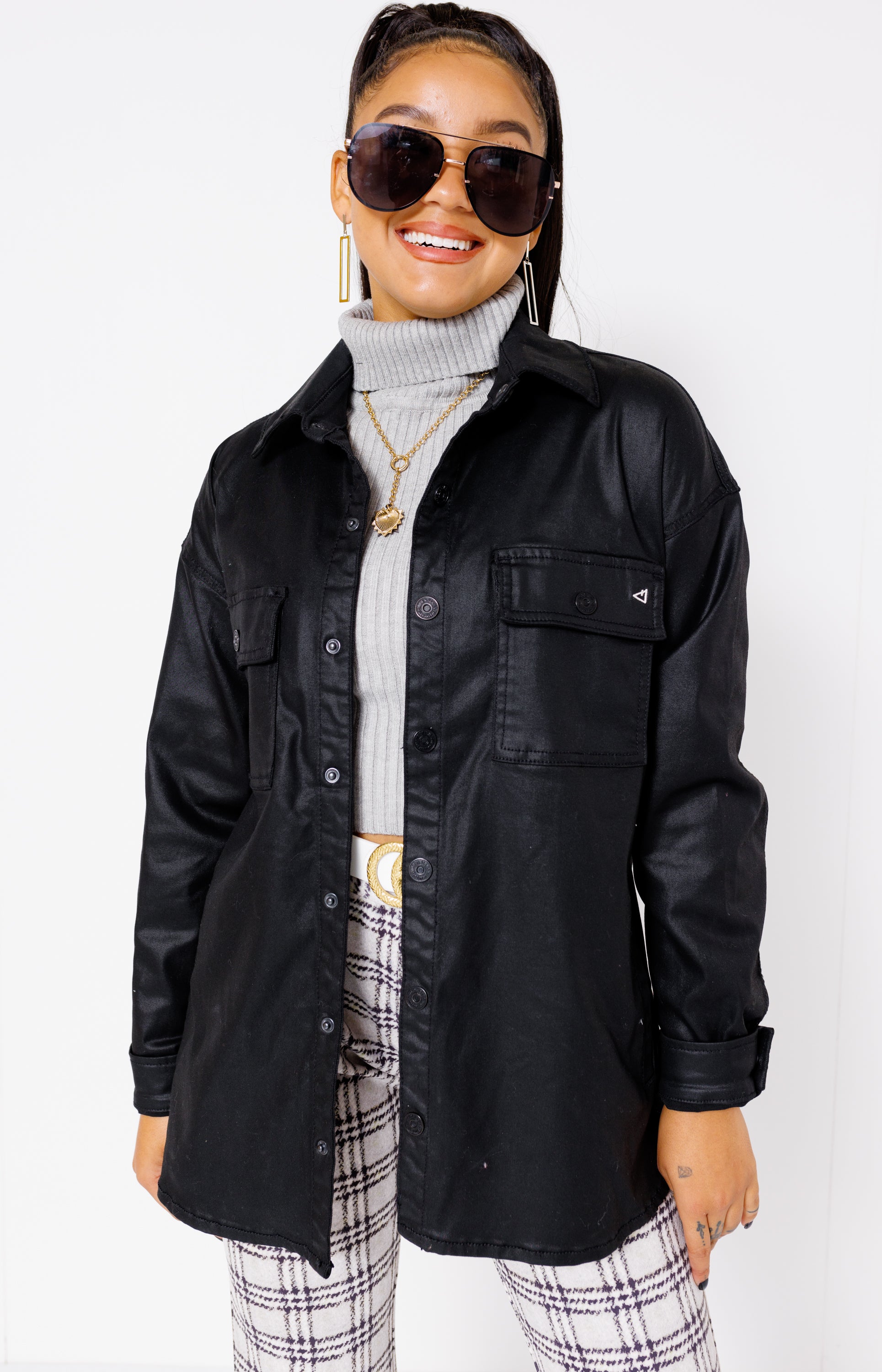 Leatherette Shirt