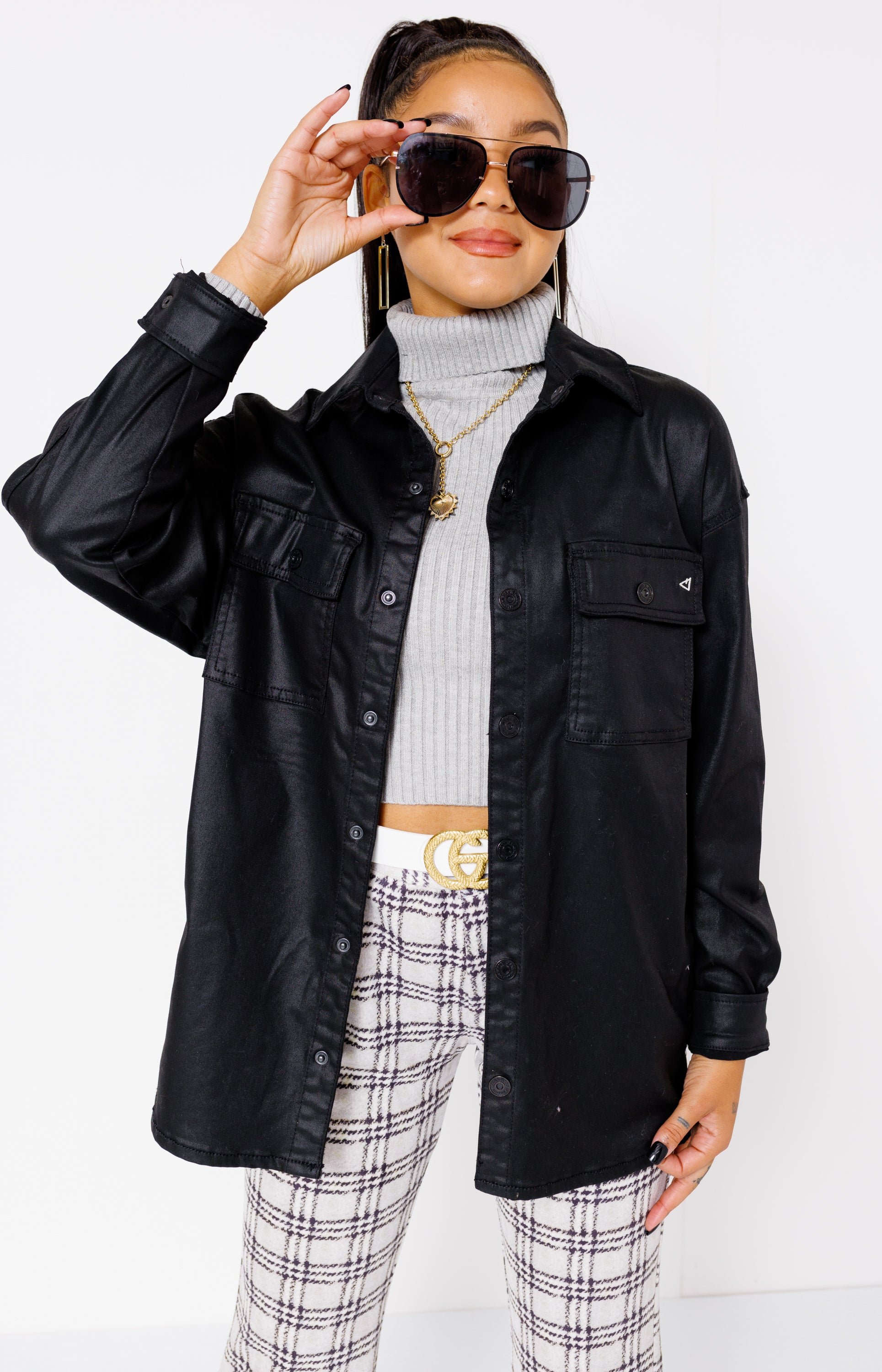 Leatherette Shirt