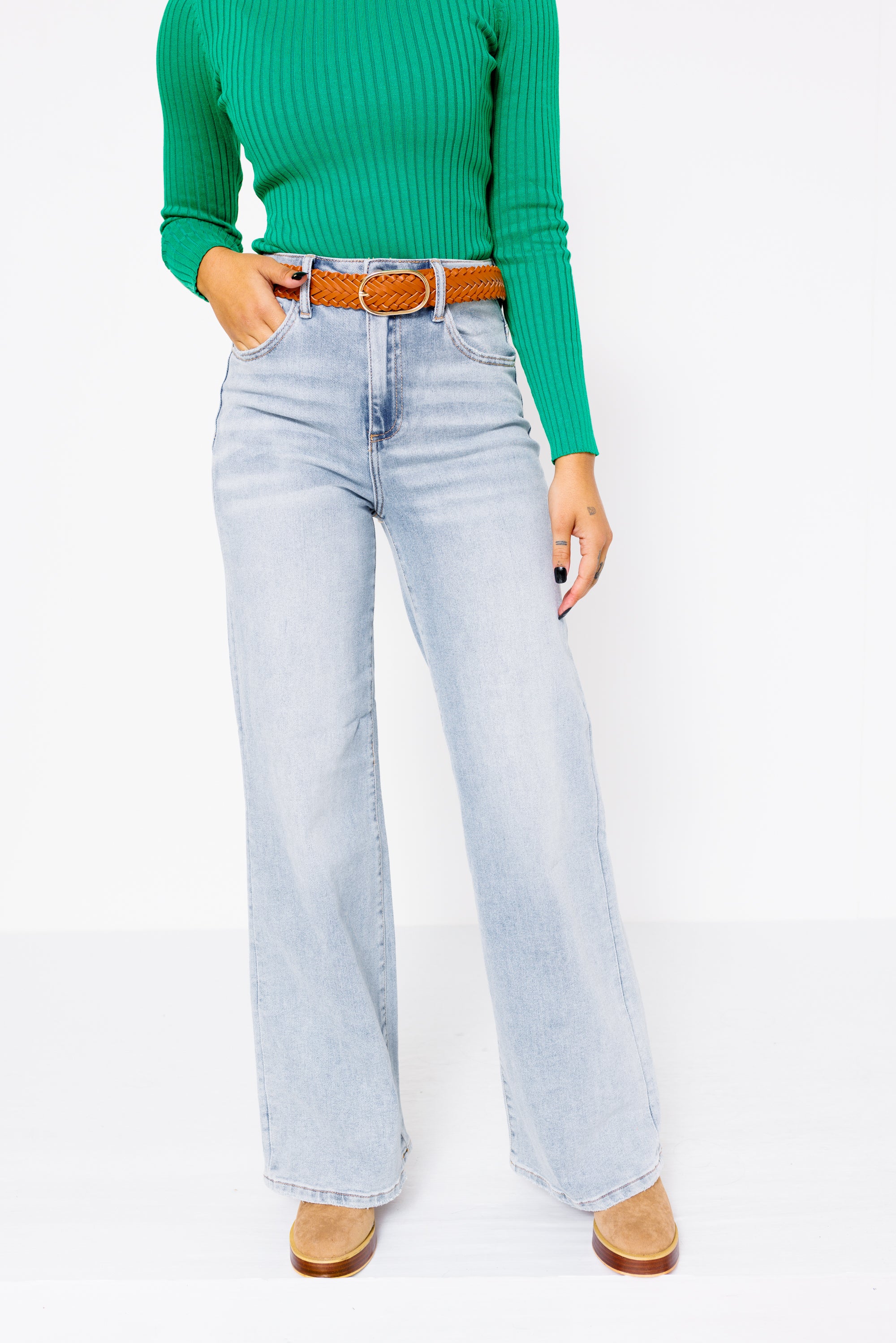 RISEN: Darla Denim Jeans, LIGHT