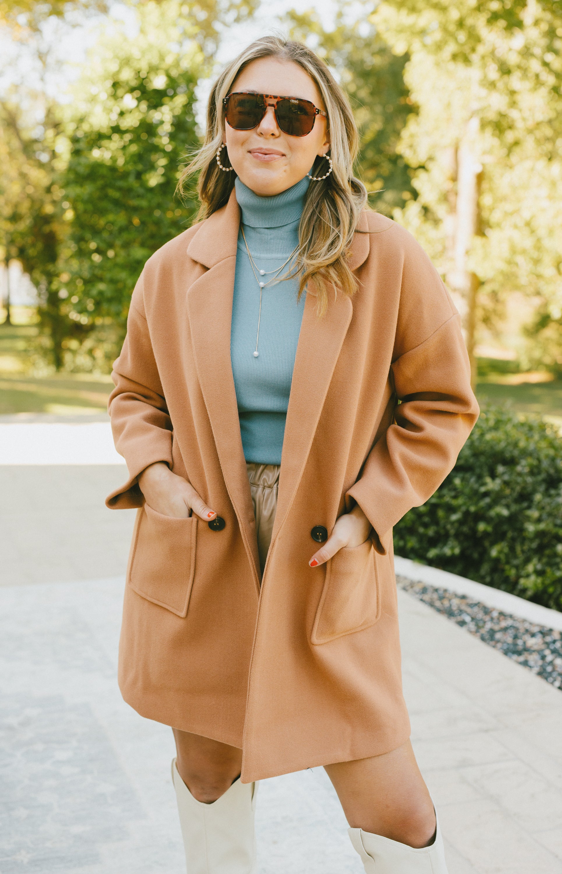 Timeless Chic Coat, CAMEL