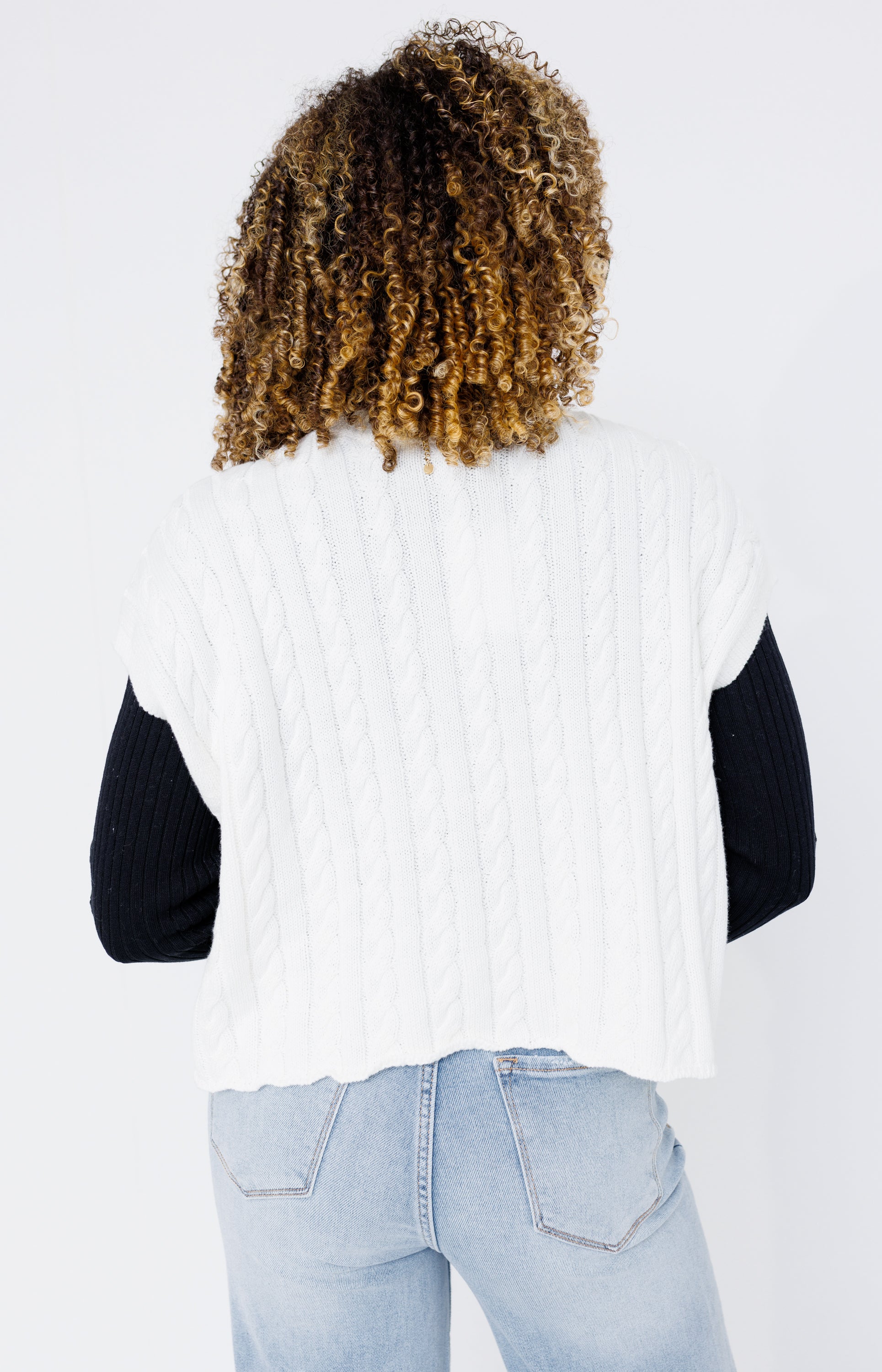 Whimsy Sweater Vest, WHITE