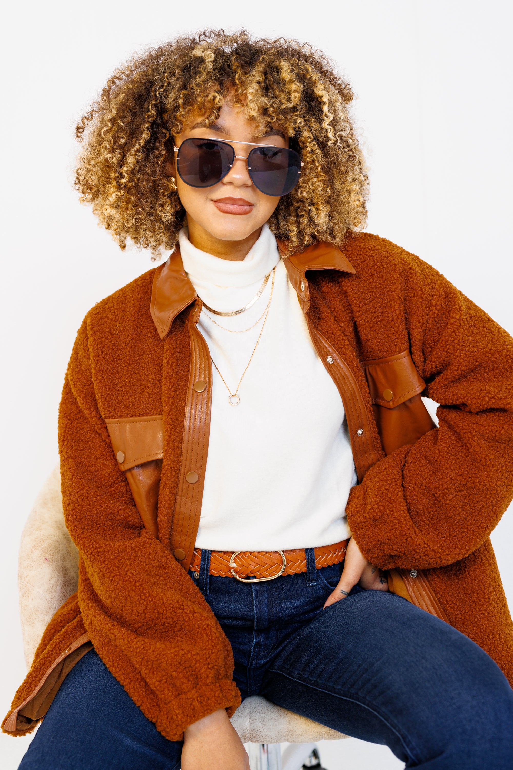 Cuddle Chic Longsleeve Top, CREAM