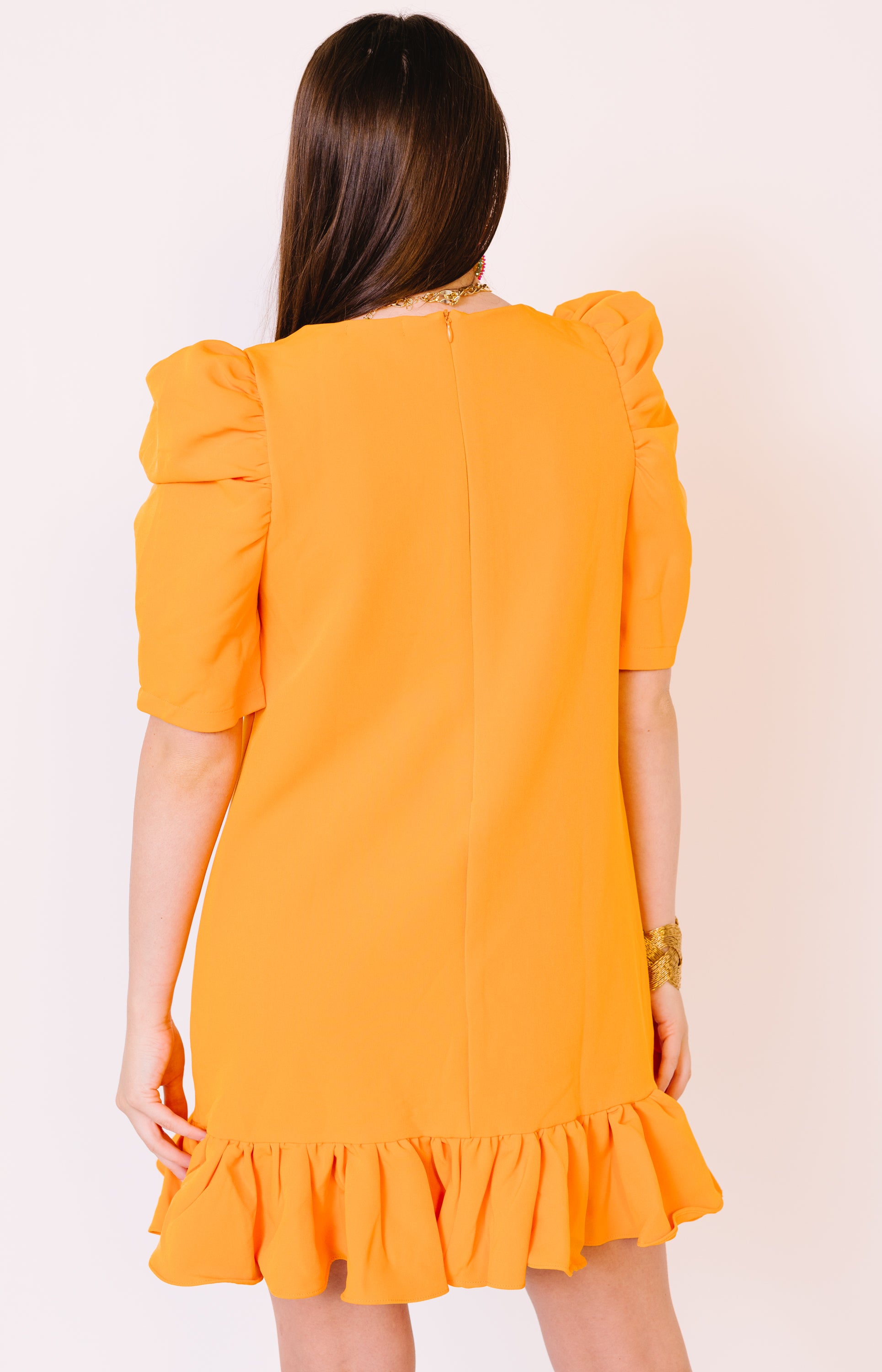 Playful Spirit Mini Dress, ORANGE