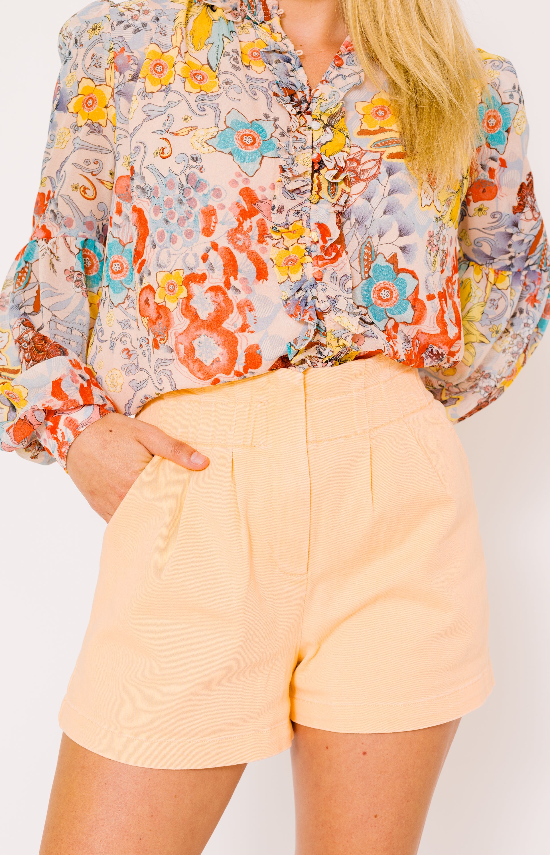 My Favorite Paper Bag Denim Shorts