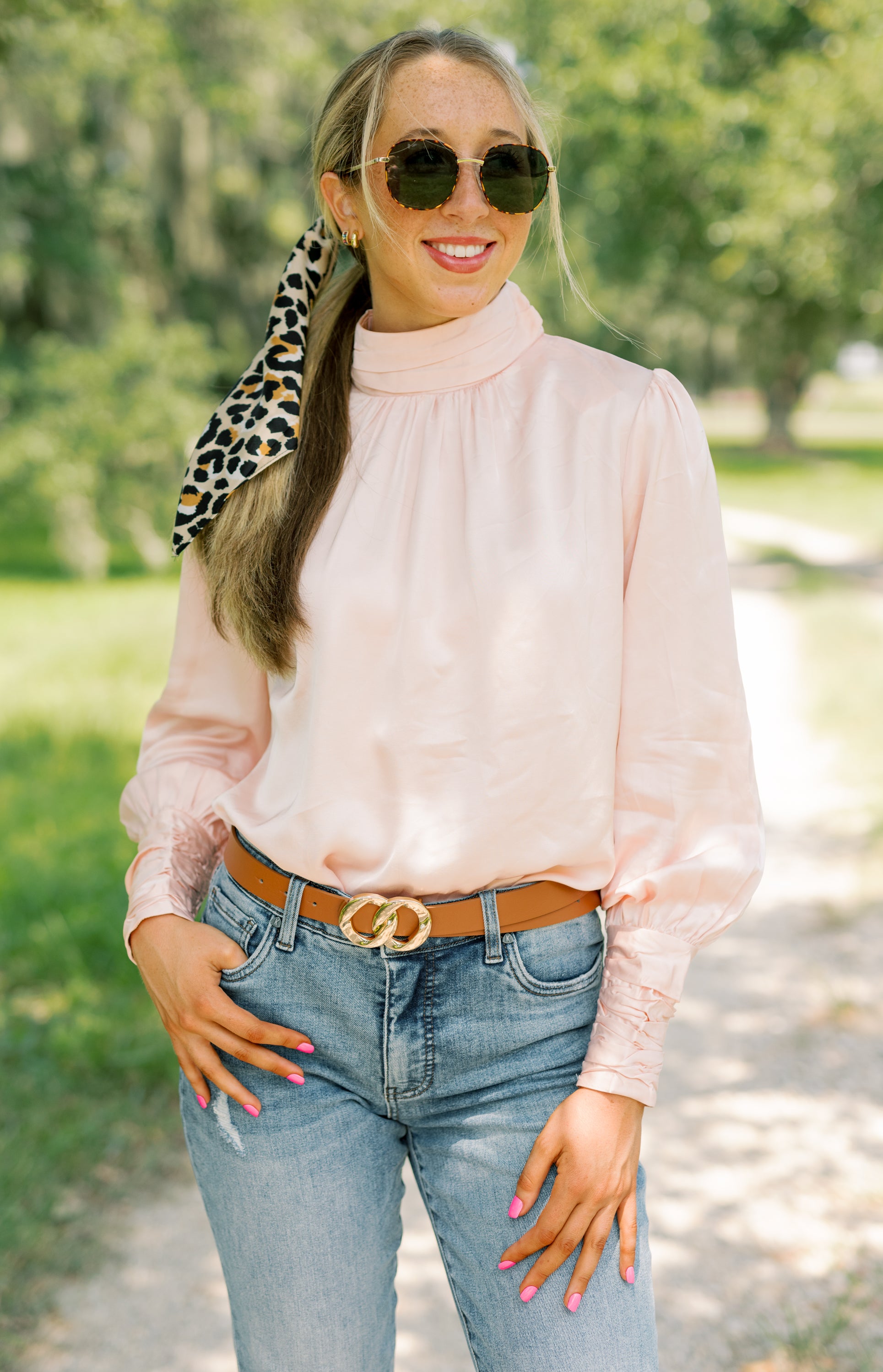 Elegant Debut Blouse, BLUSH
