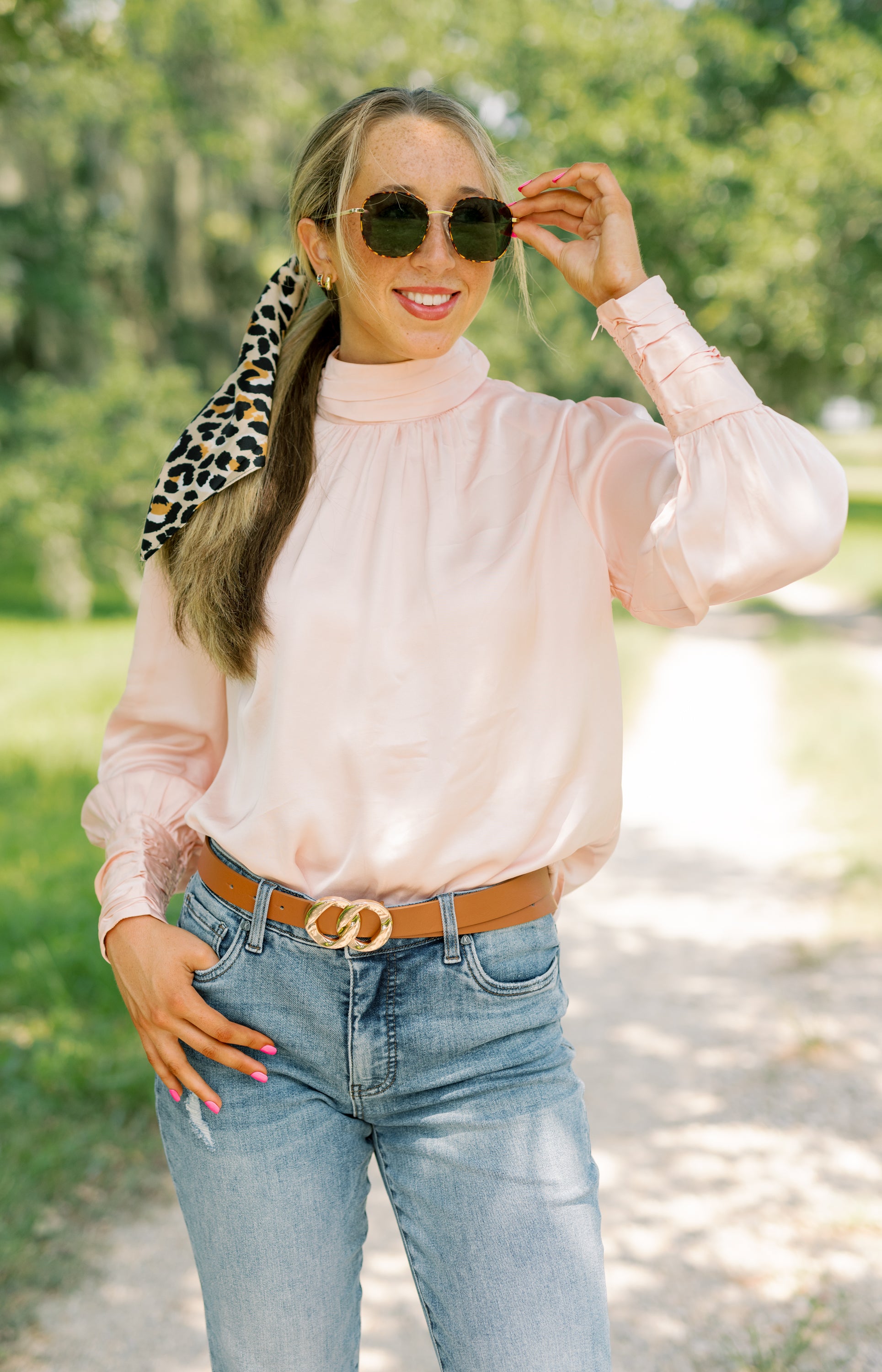 Elegant Debut Blouse, BLUSH