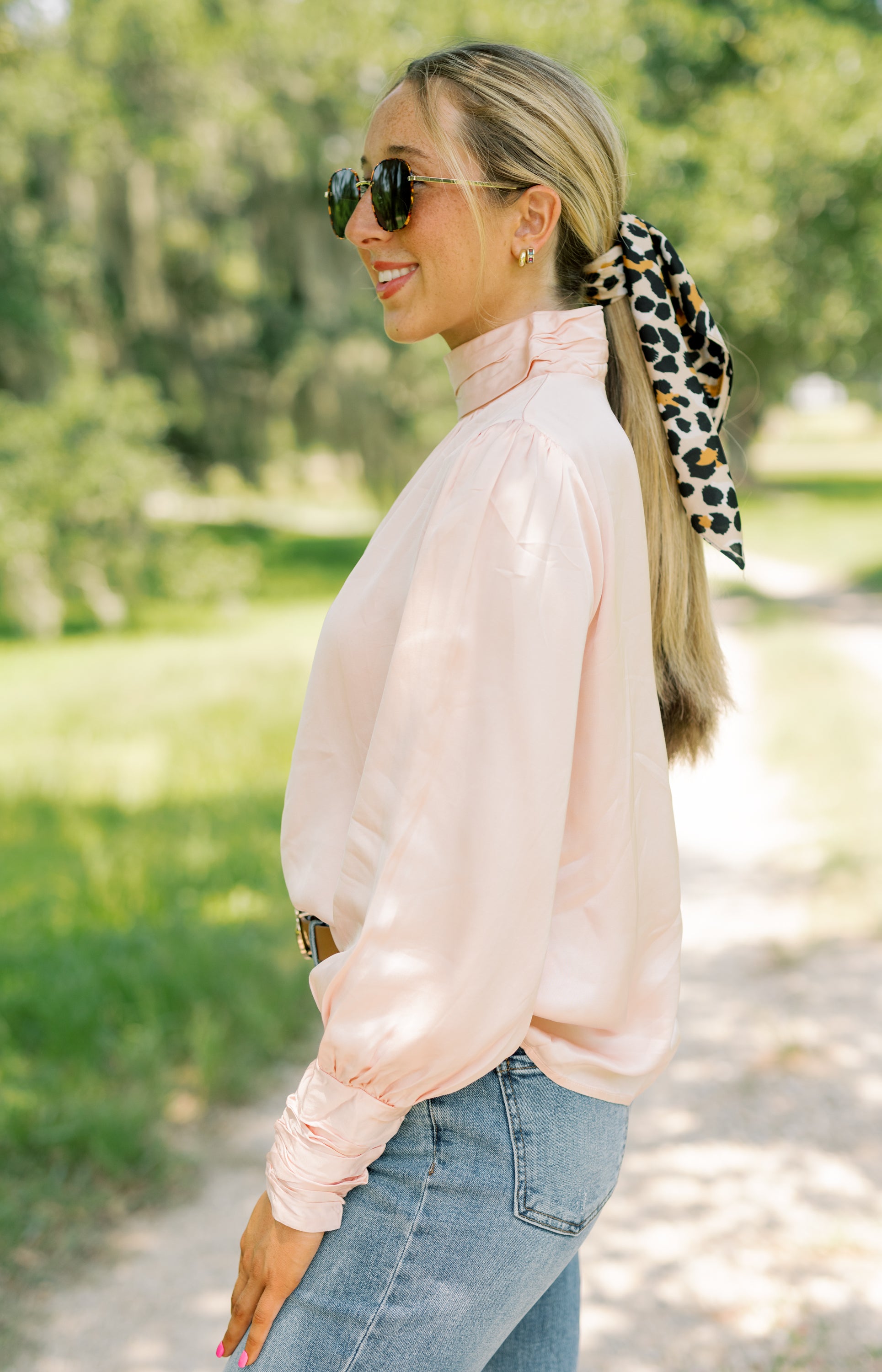 Elegant Debut Blouse, BLUSH