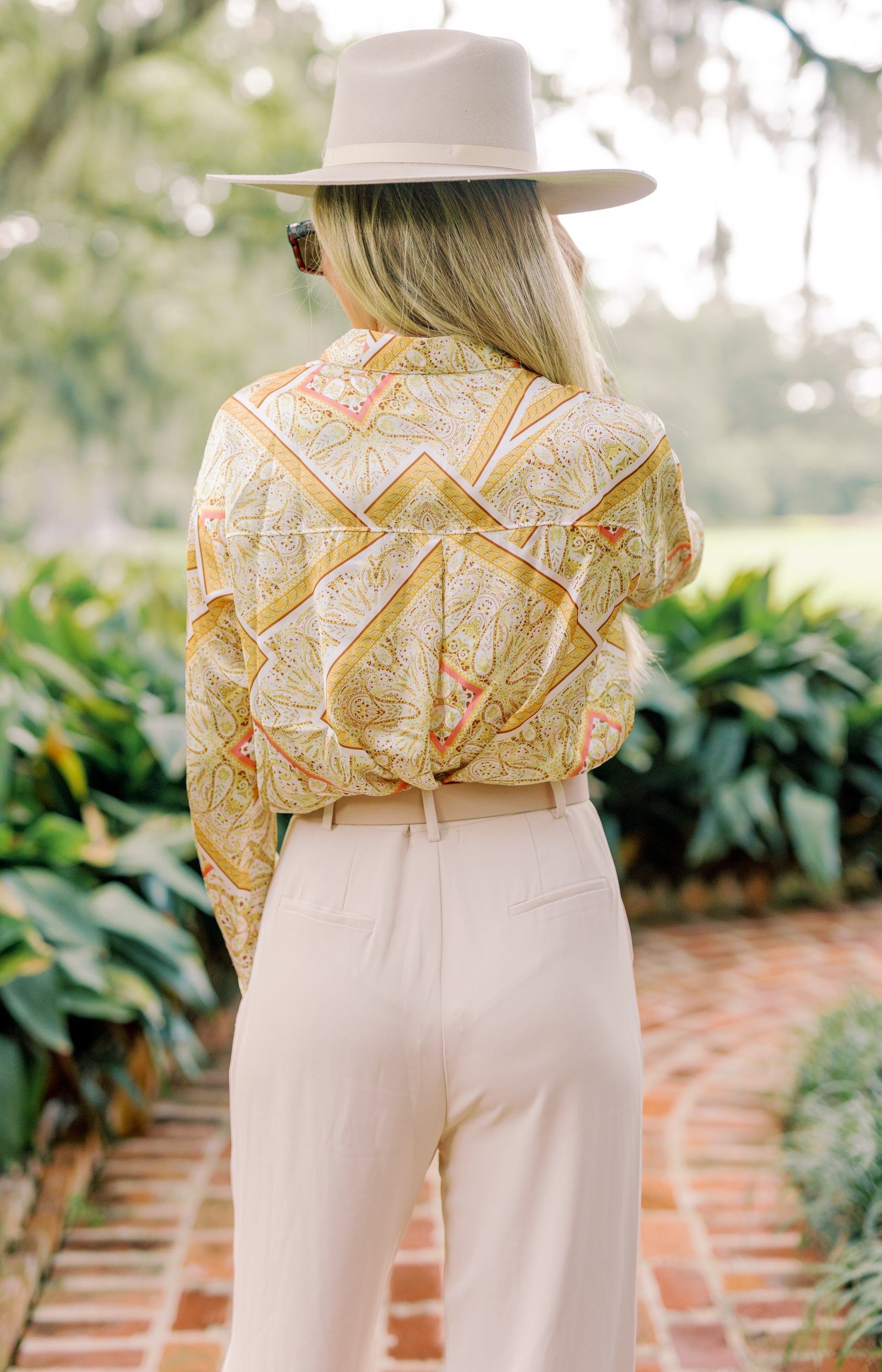 Quite Beautiful Button Down Top, CREAM YELLOW