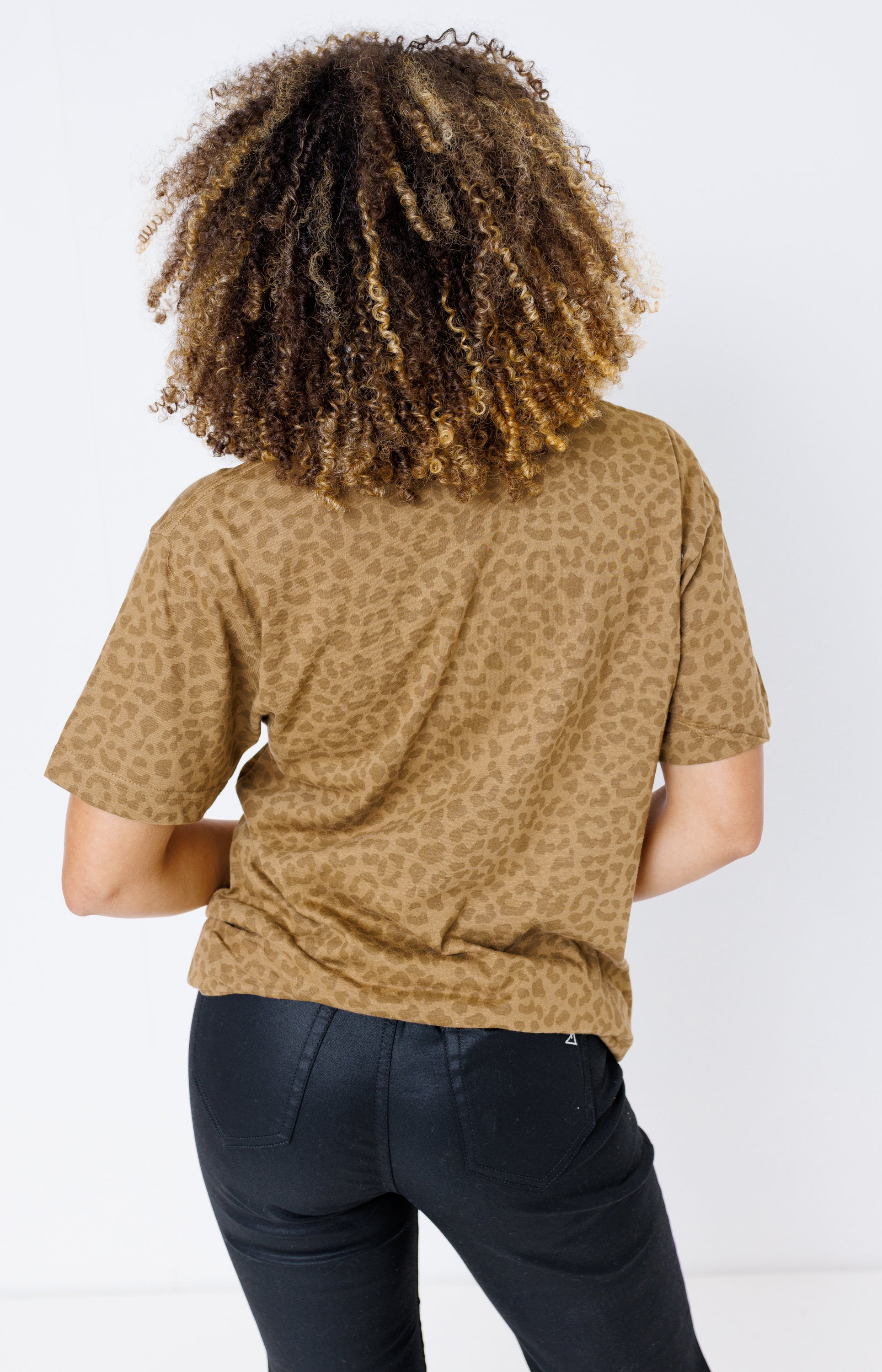 Reindeer Face Tee, BROWN