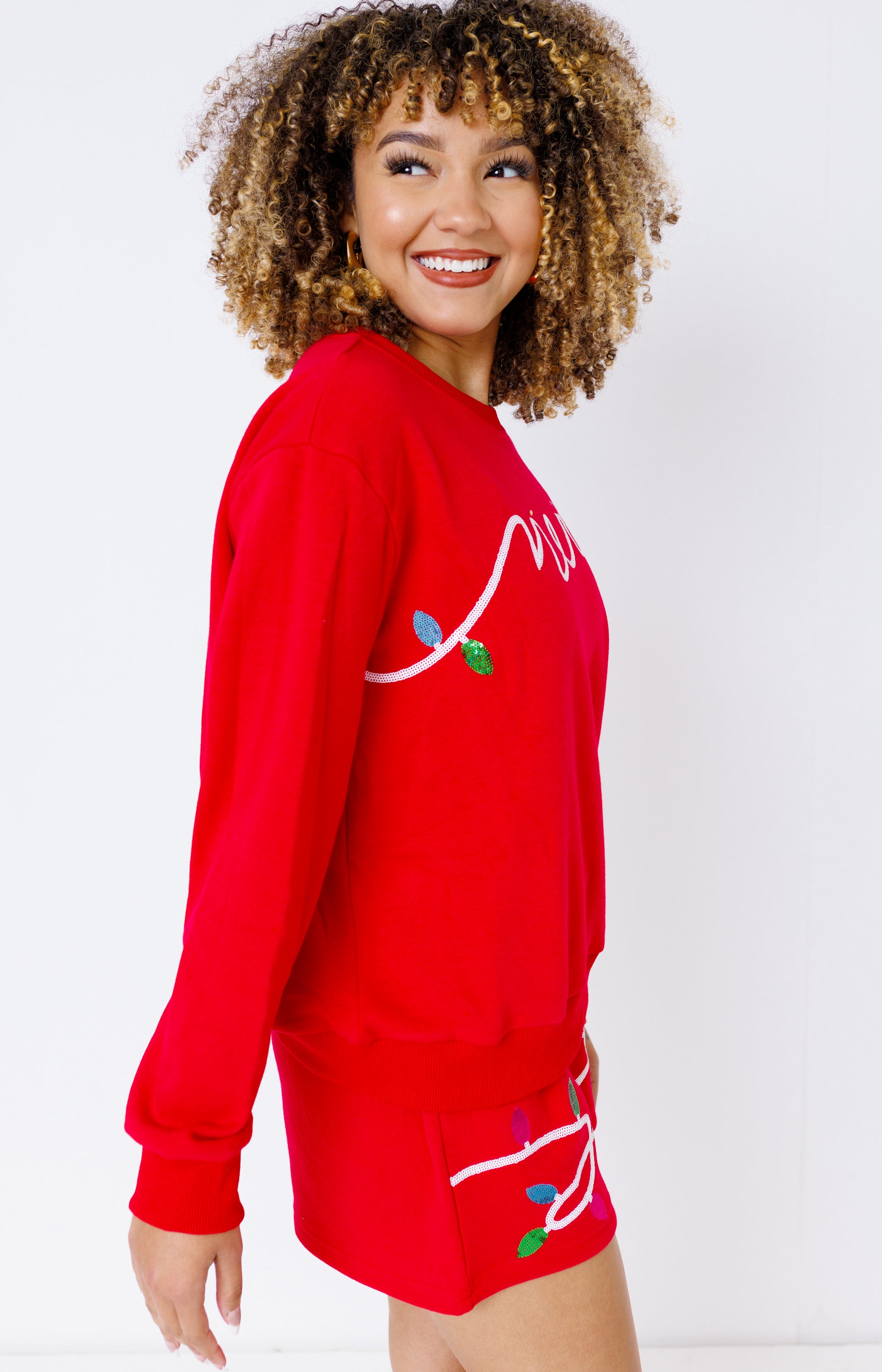 Merry Sweater Set, RED