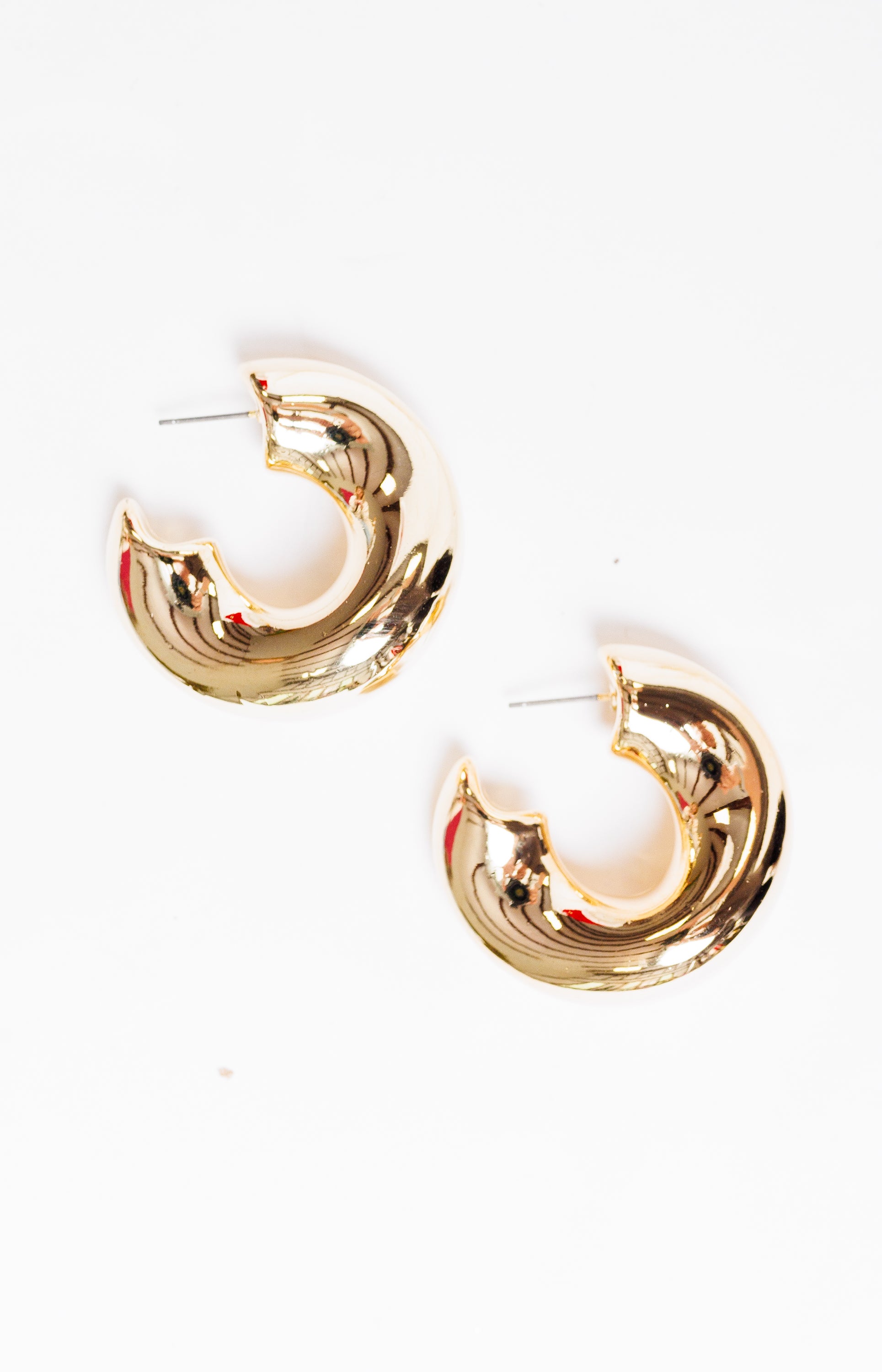 Luxe Statement Hoop Earrings, GOLD