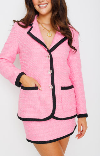 Emily In Paris Skirt, PINK/BLACK