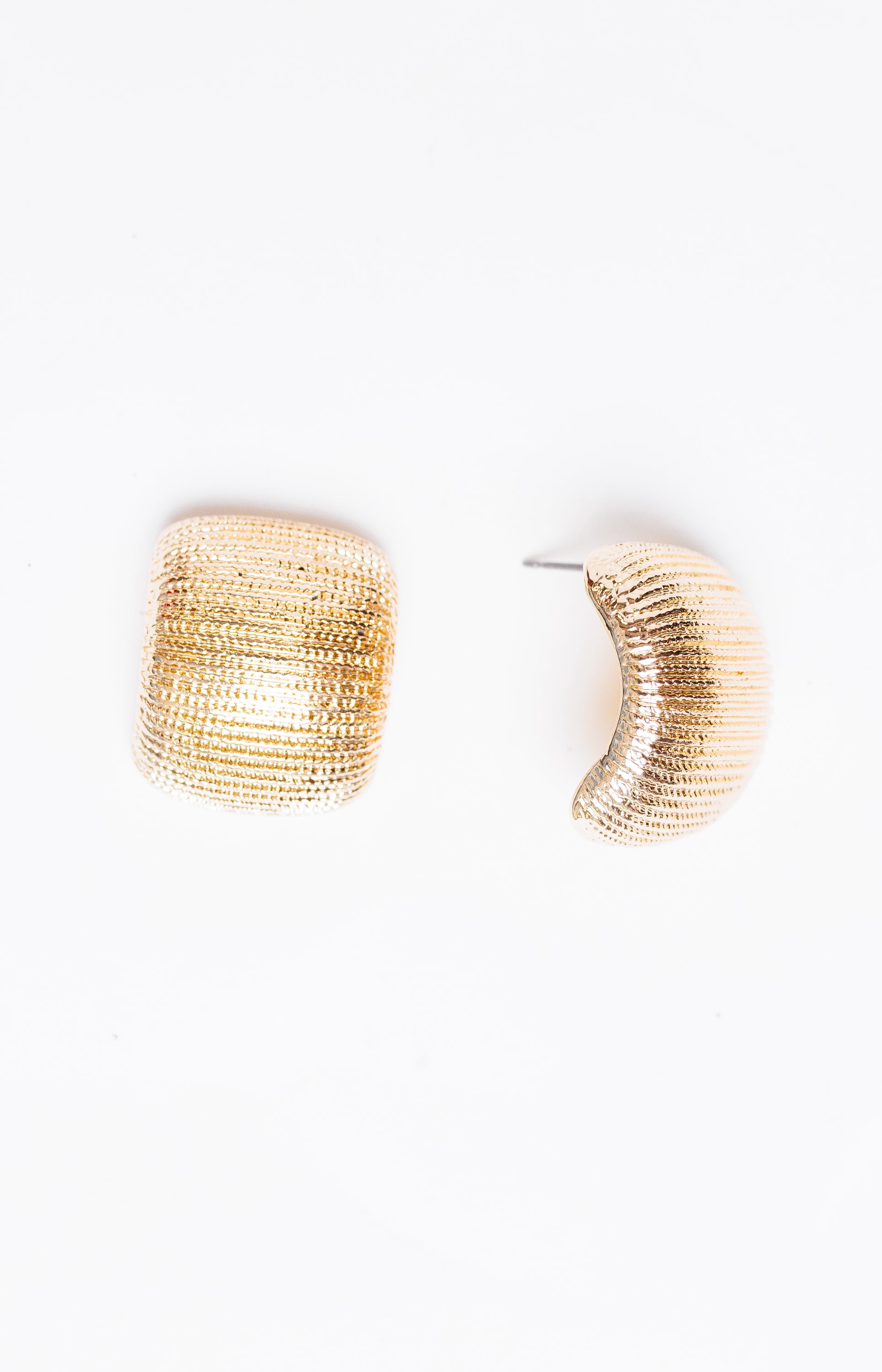 Square Essence Stud Earrings, GOLD