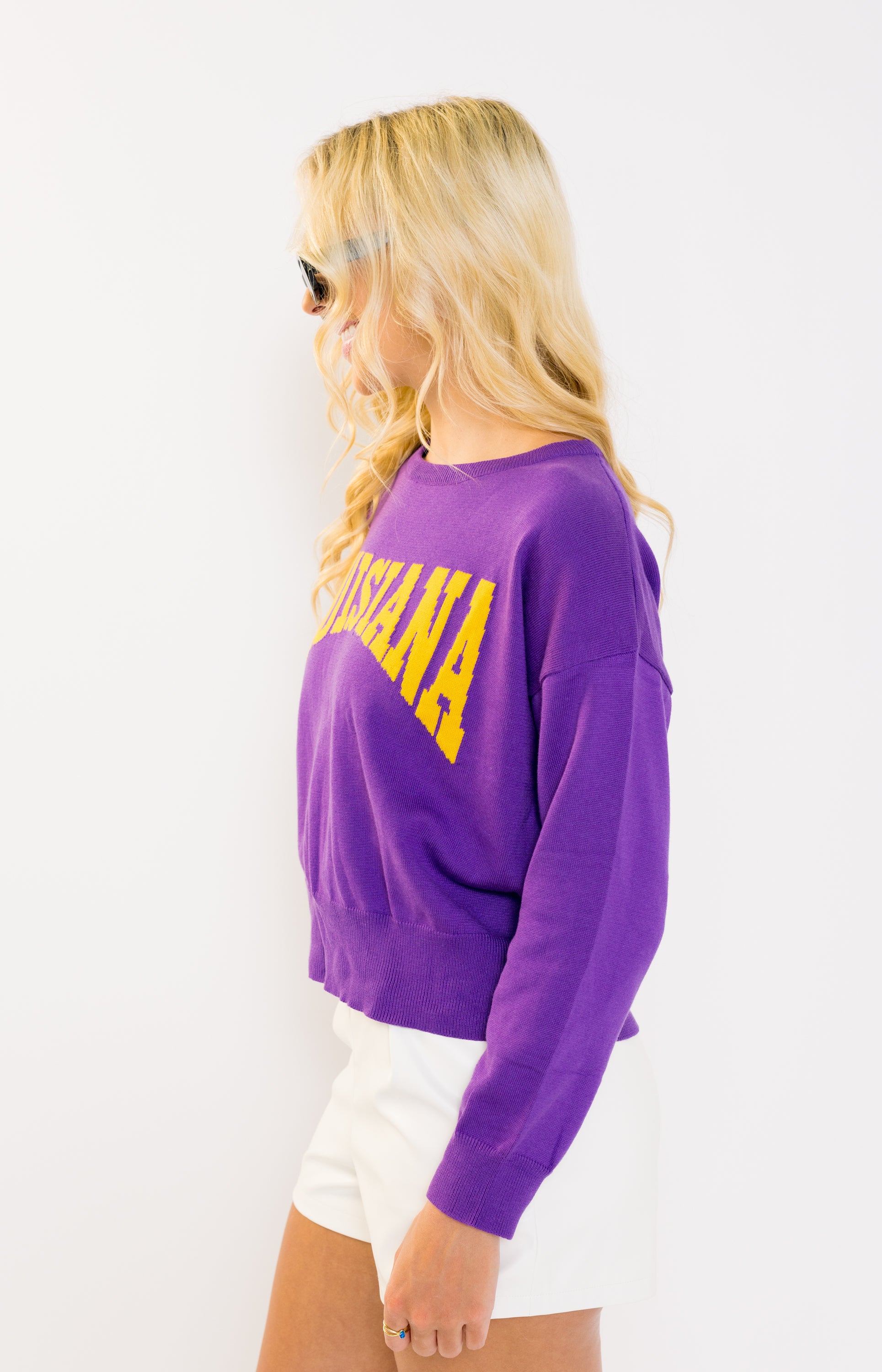 Louisiana Sweater, PURPLE