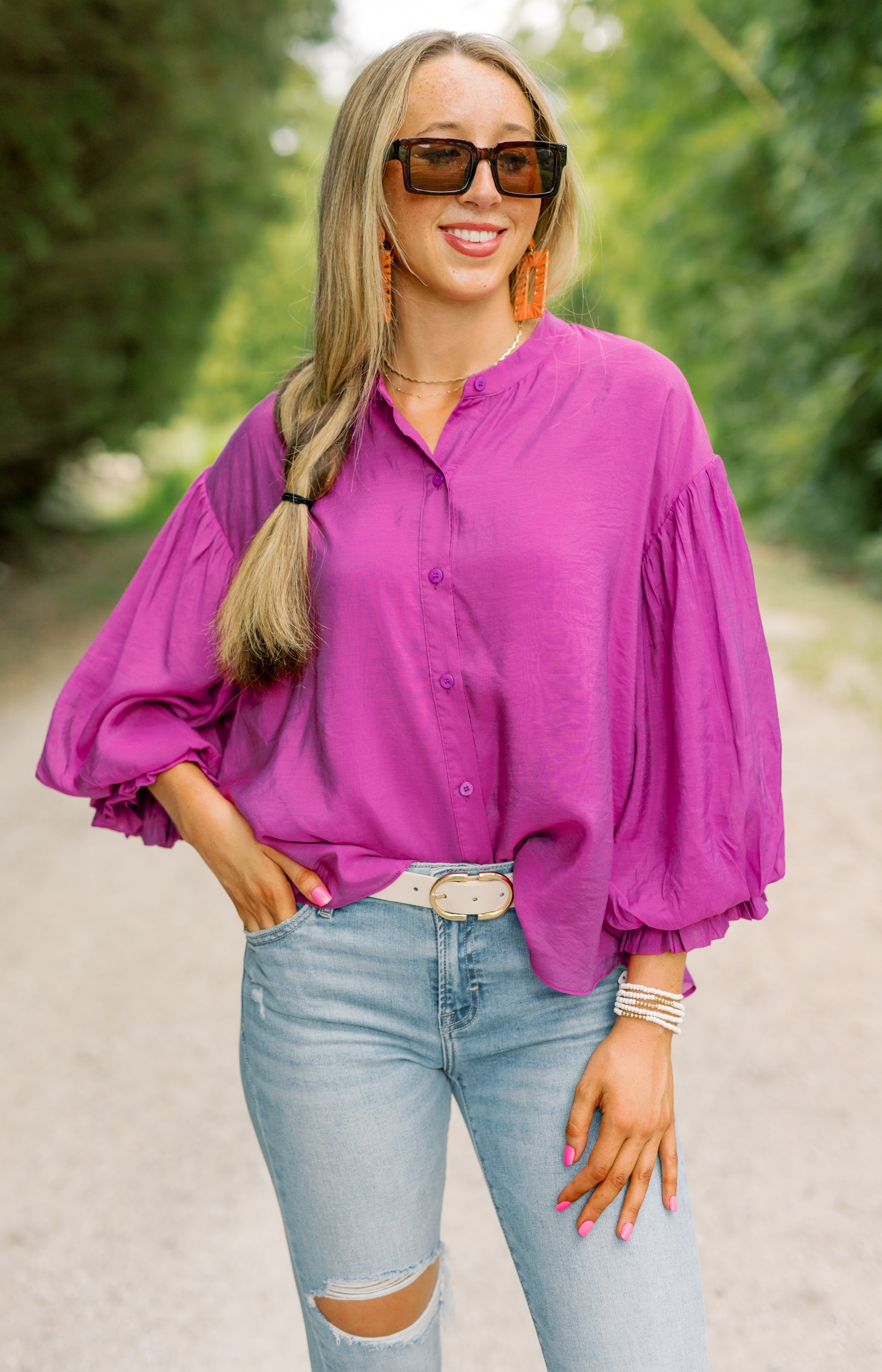 Sweet Downtime Top, PURPLE
