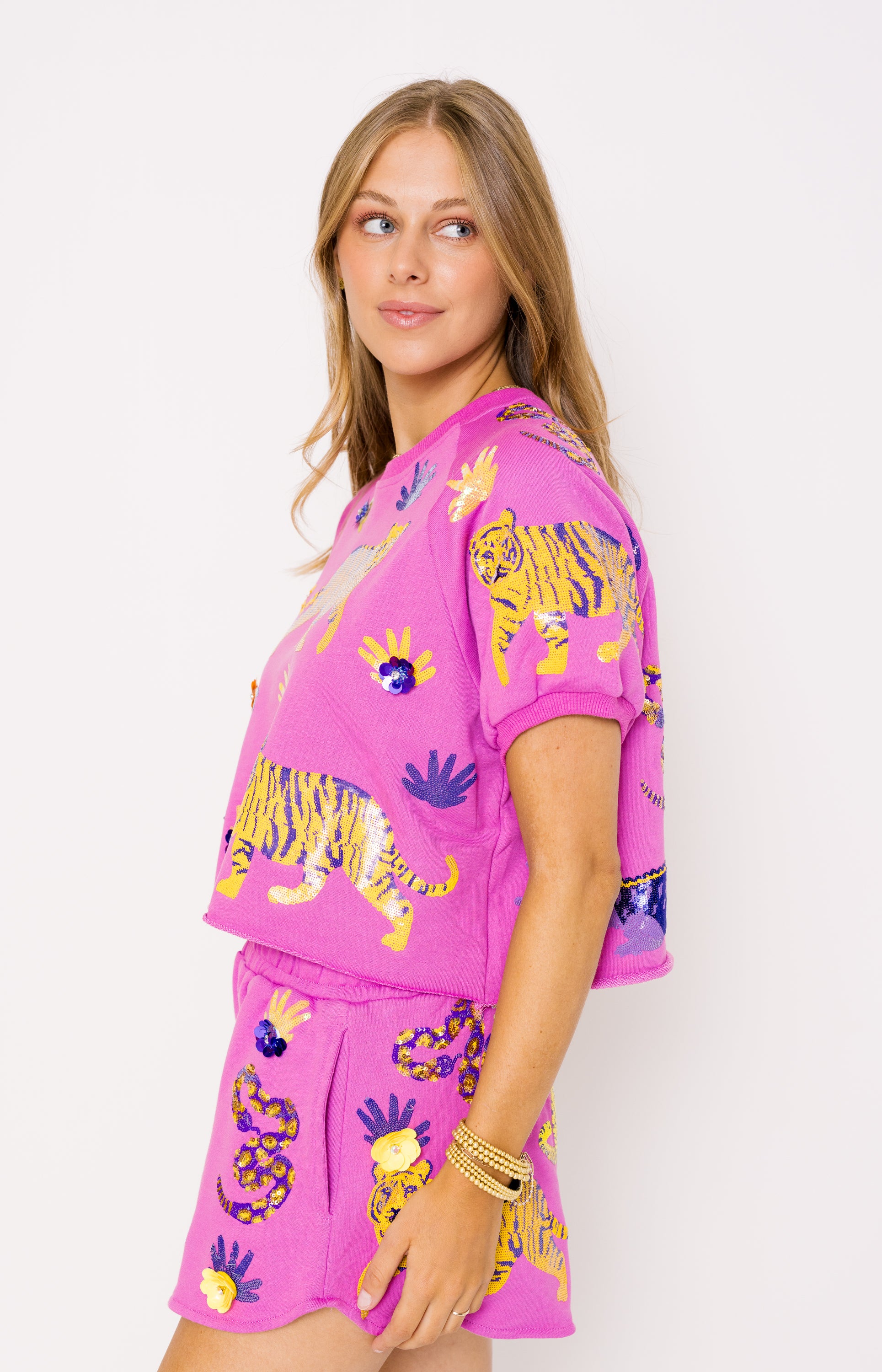 Queen of Sparkles: Animal Top, LAVENDER