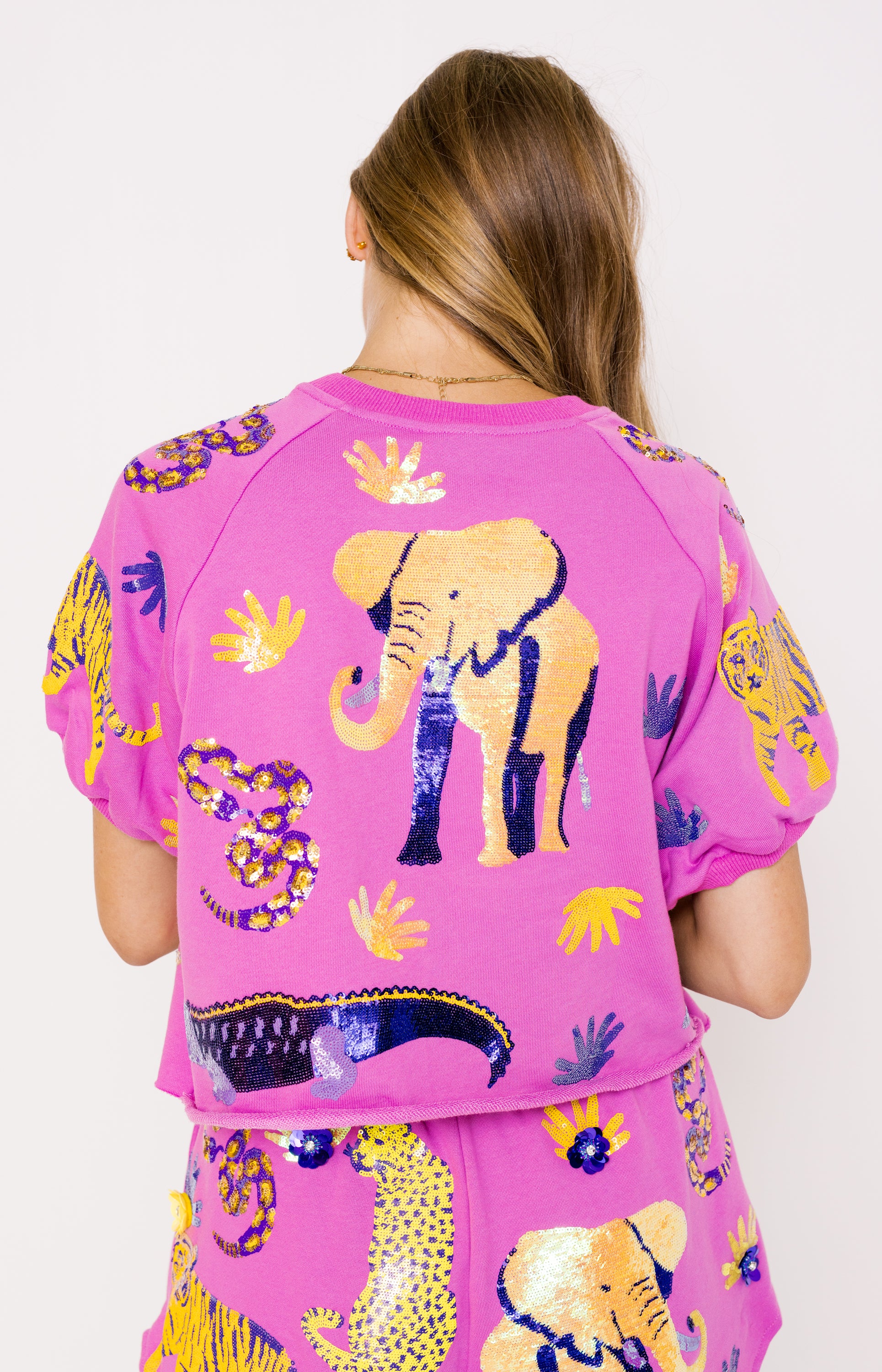 Queen of Sparkles: Animal Top, LAVENDER