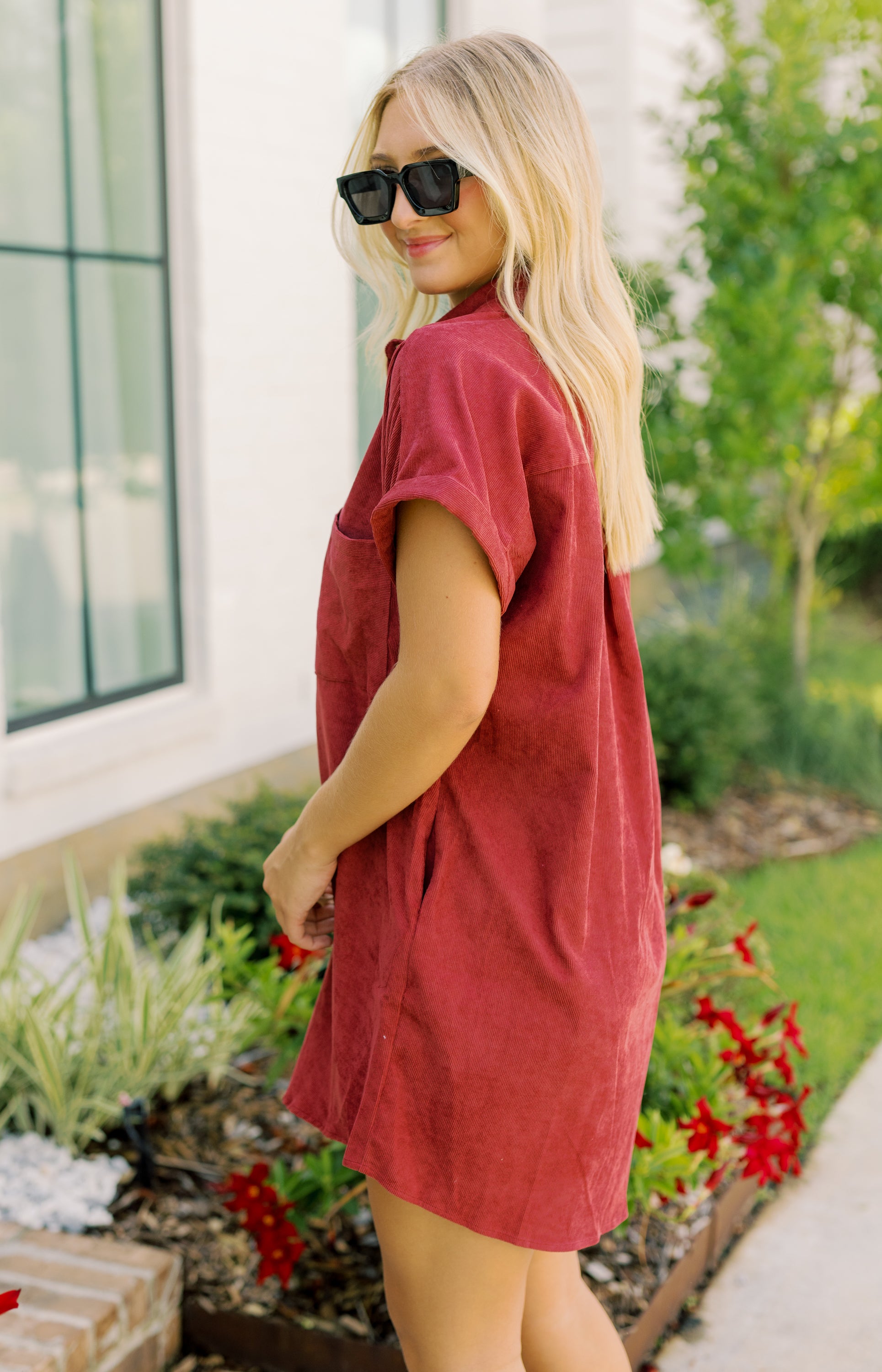 Jolene Mini Dress, MERLOT