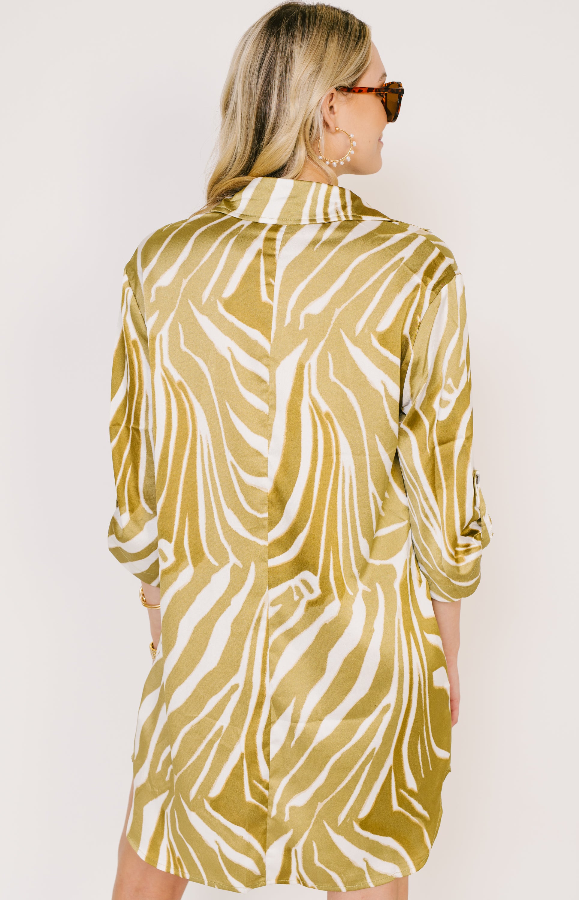 Timeless Chic Mini Dress, OLIVE