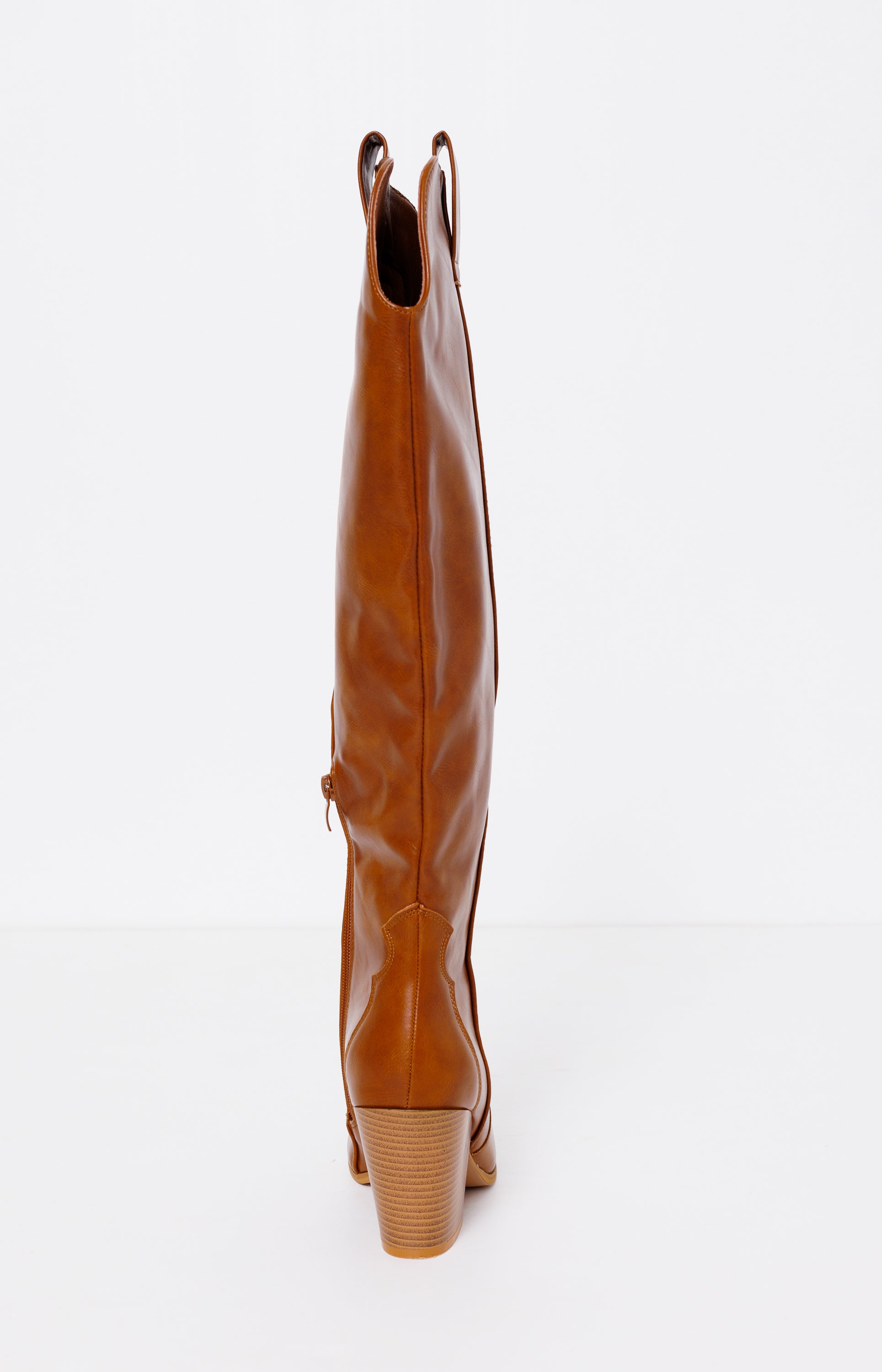 Tall Western Boot, TAN