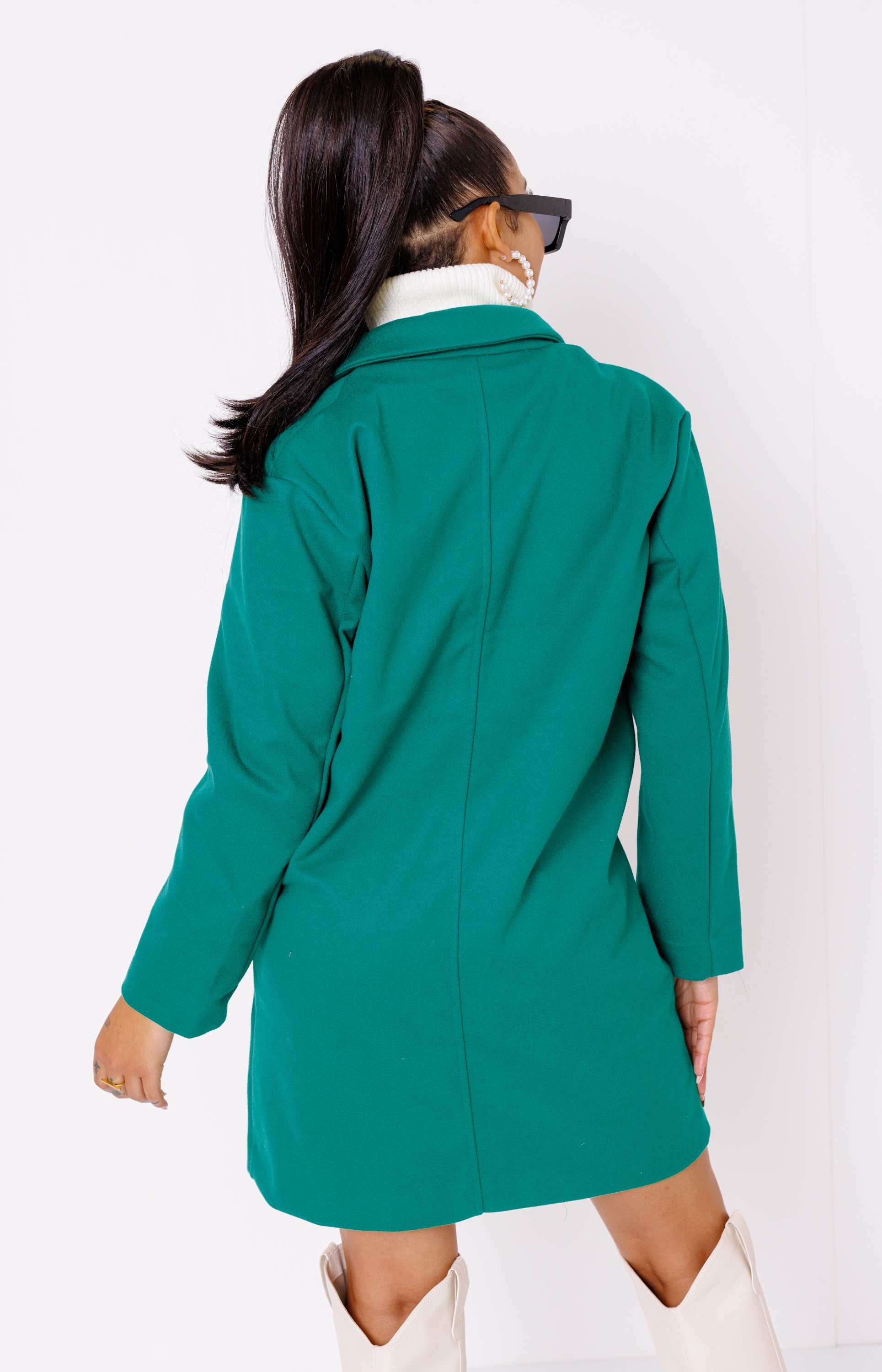 Skyline Trench Coat, GREEN