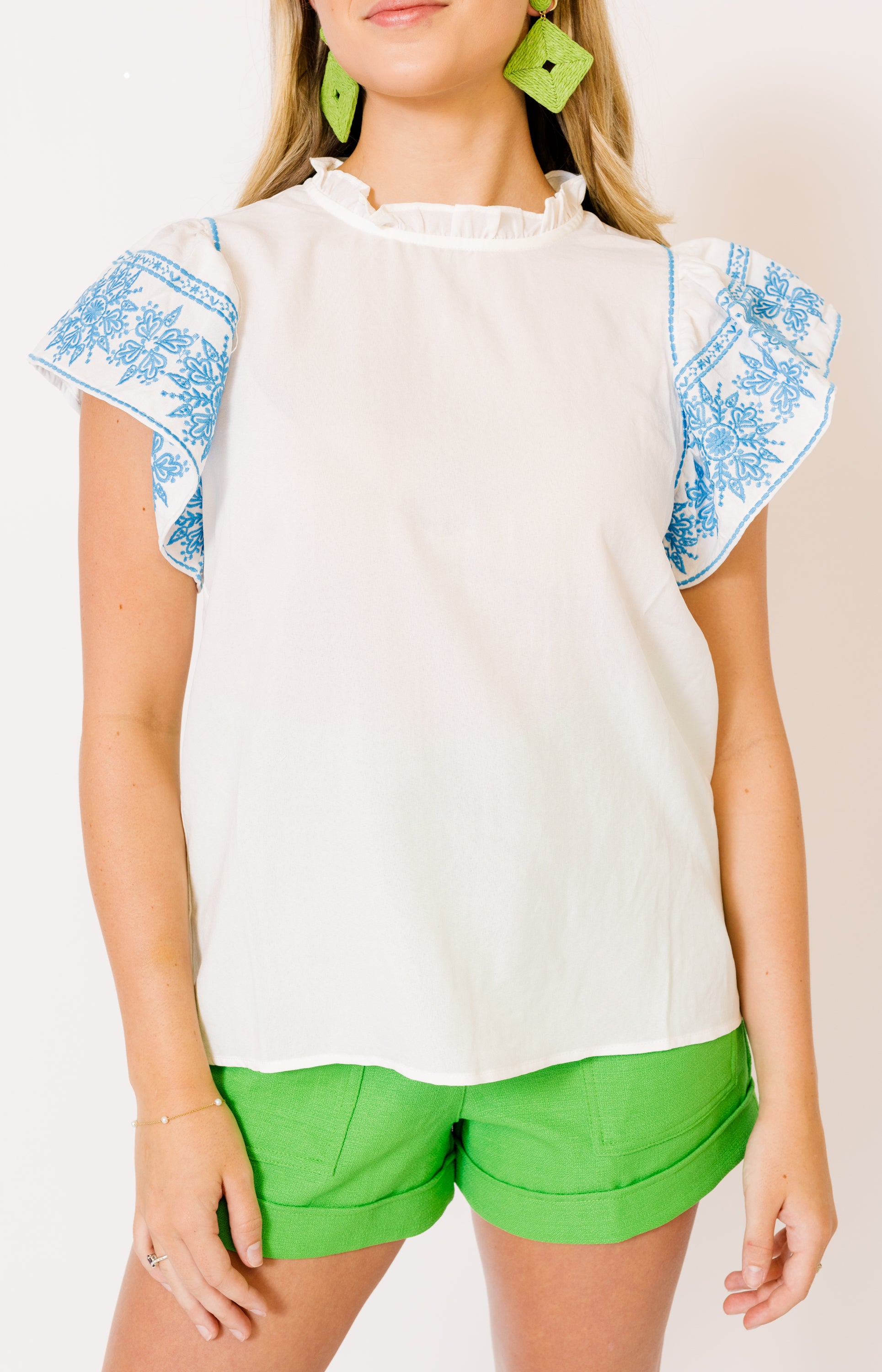 THML: Cocktail Hour Blouse, WHITE