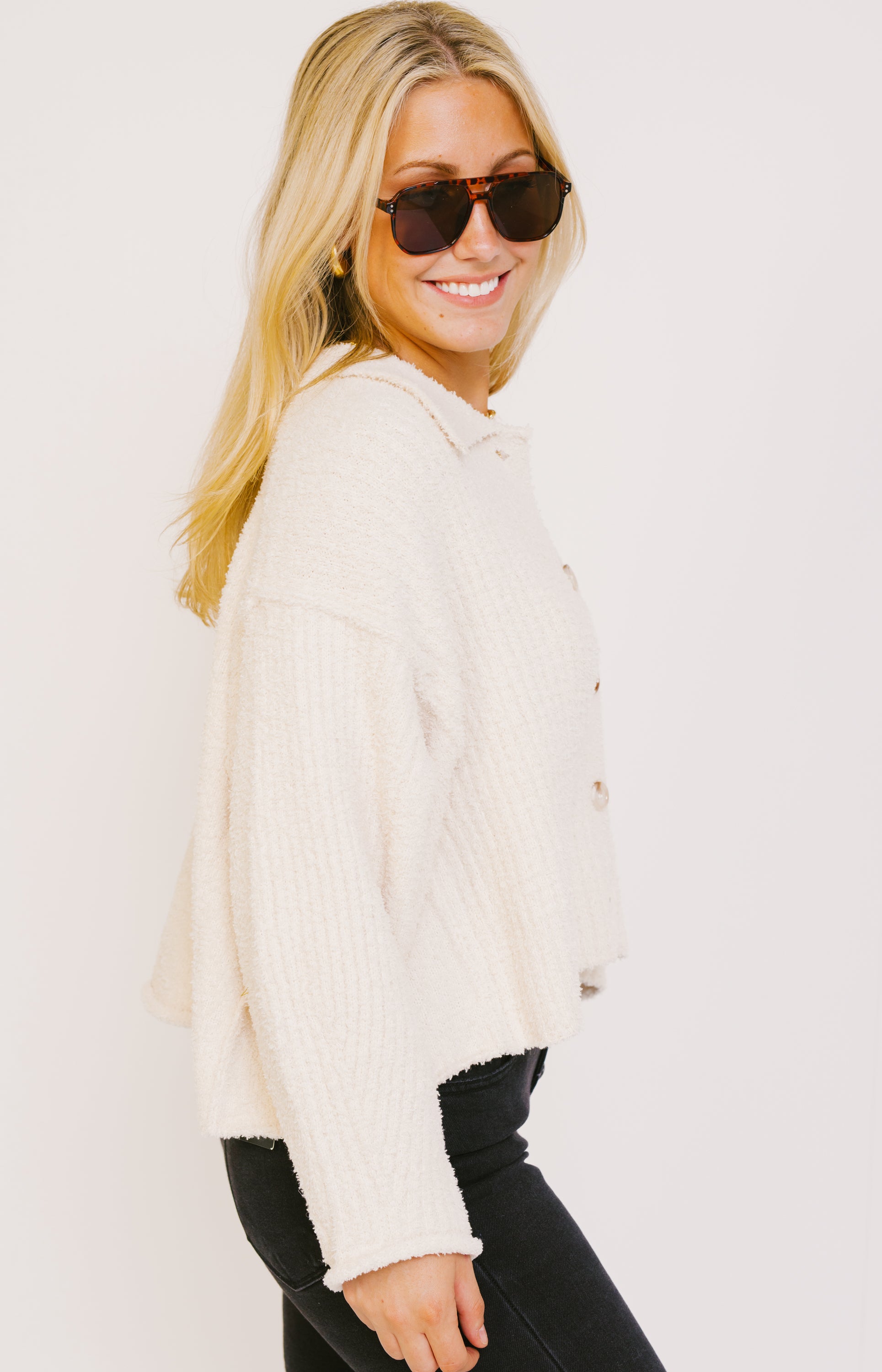 Fall Allure Top, CREAM