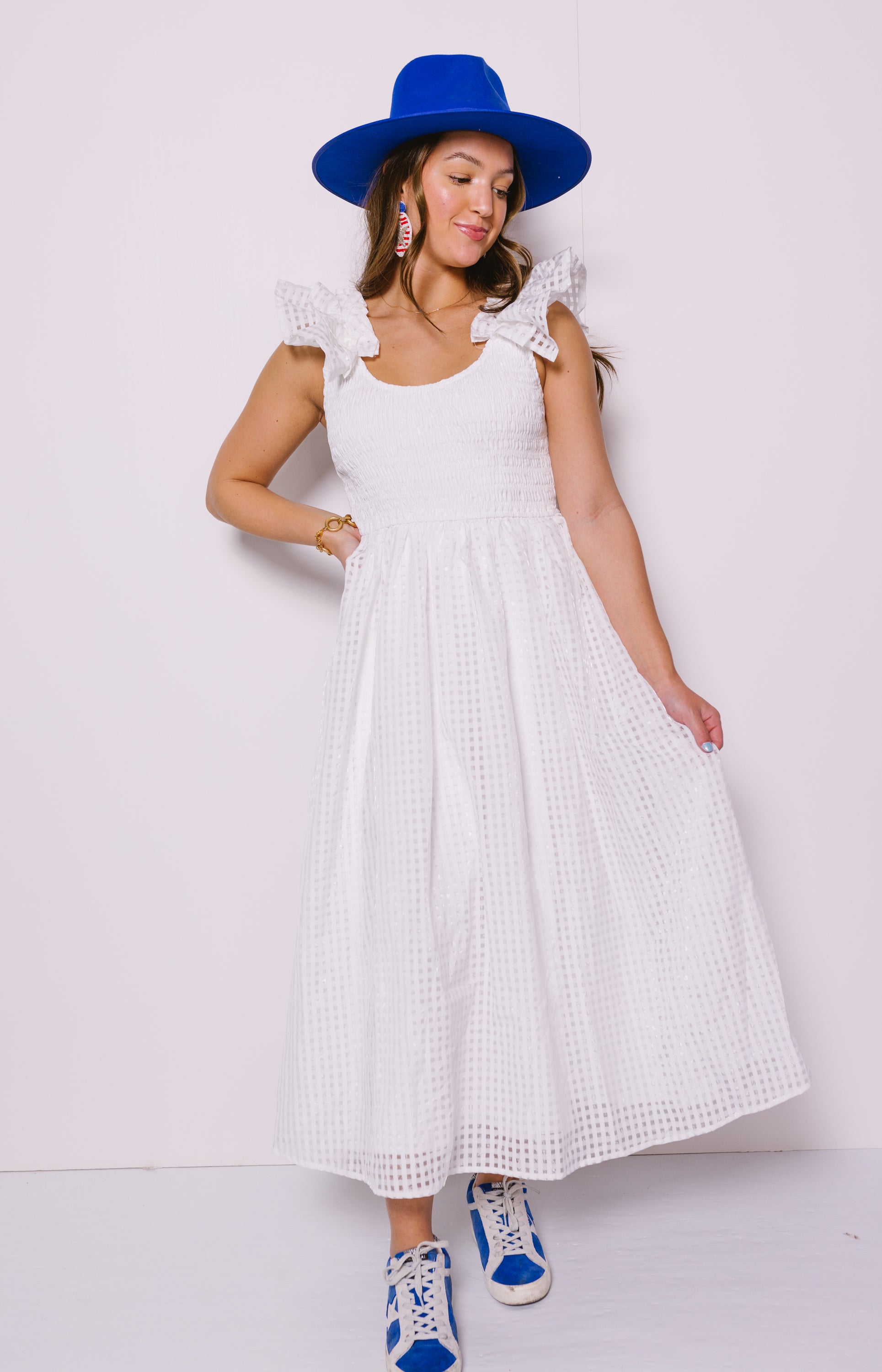 Market Days Maxi Dress, OFF WHITE